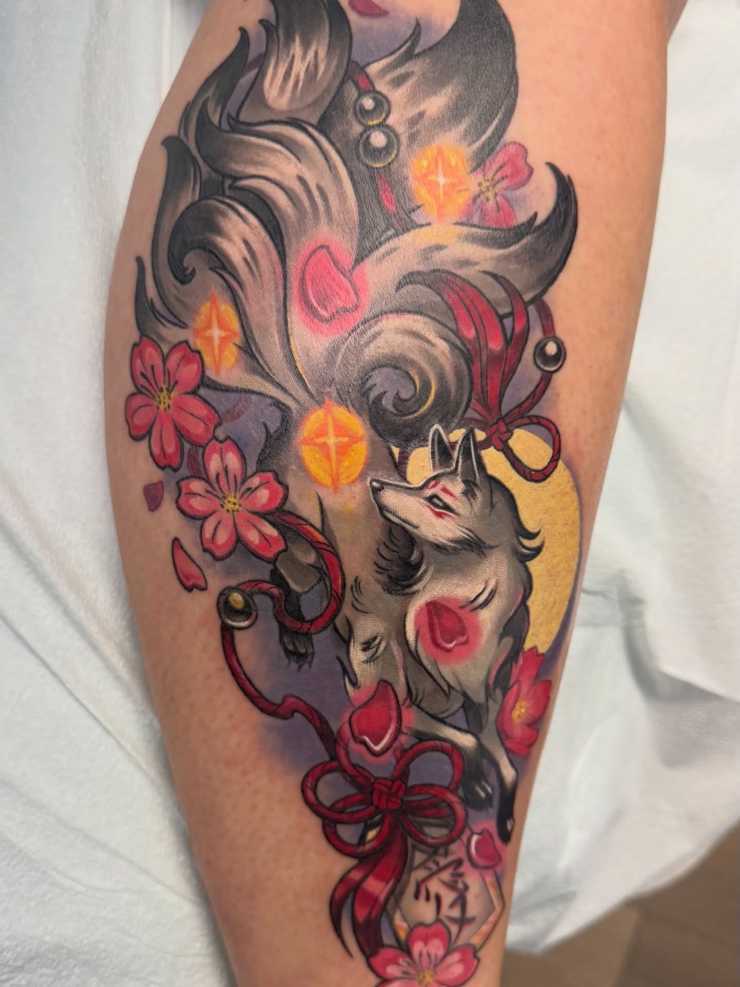Tattoo by @zombriii — japanese_irezumi, dotwork