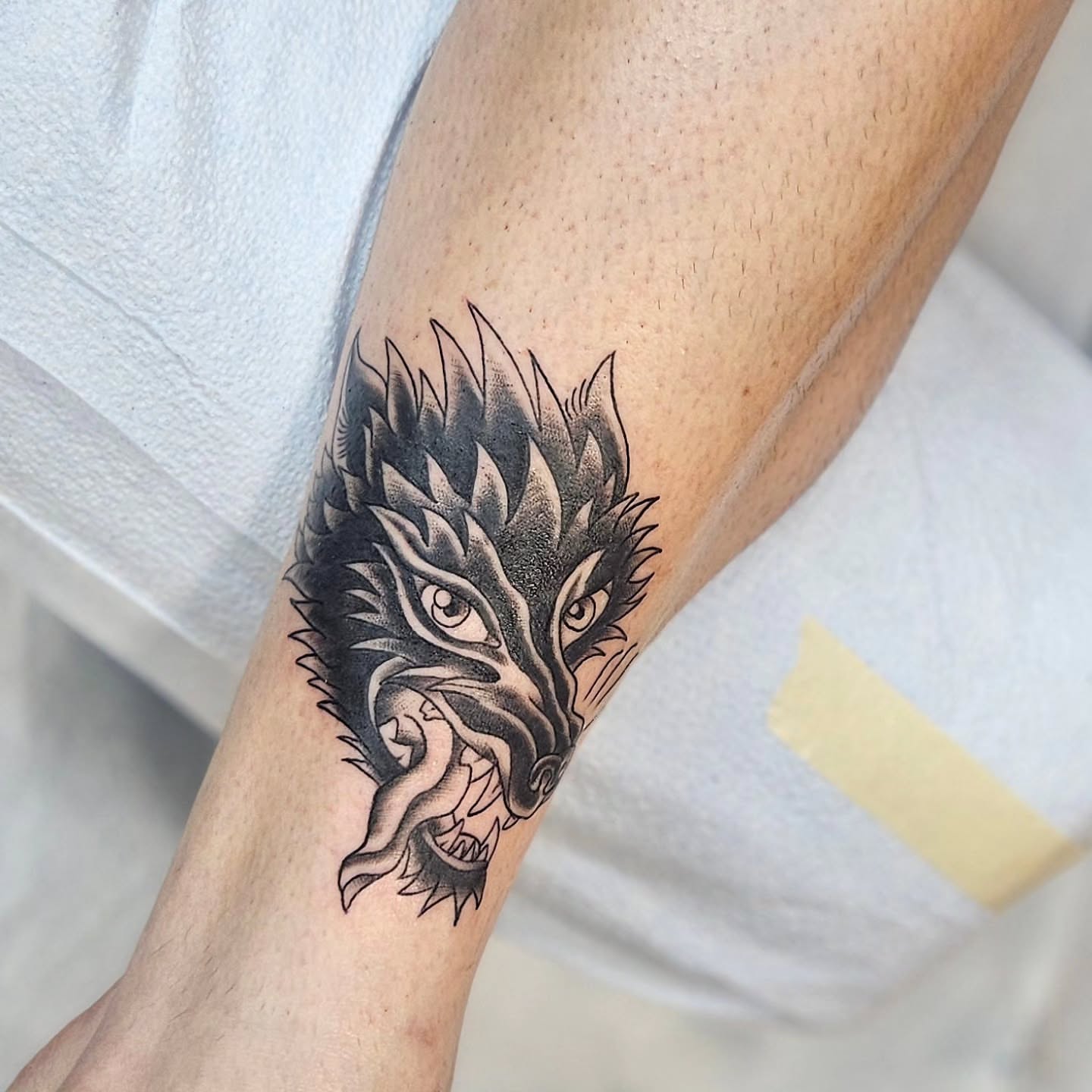 Tattoo by @jordanna_pearl — black_and_grey