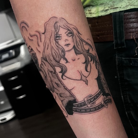 Tattoo by @inkprinc3ss — black_and_grey