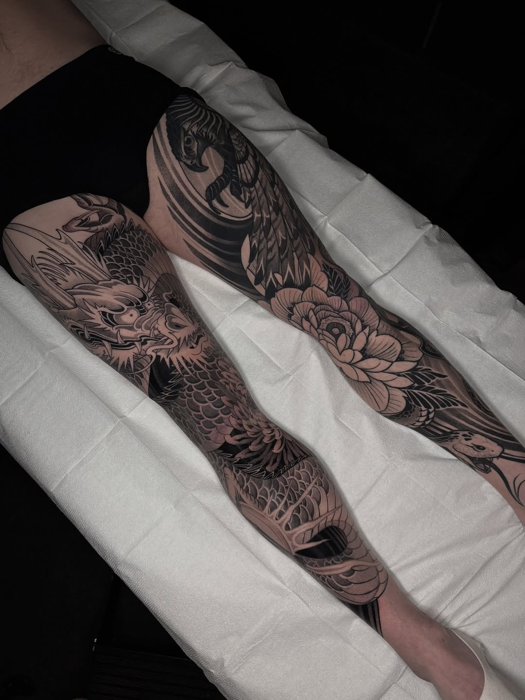 Tattoo by @zachdonn — japanese_irezumi, black_and_grey