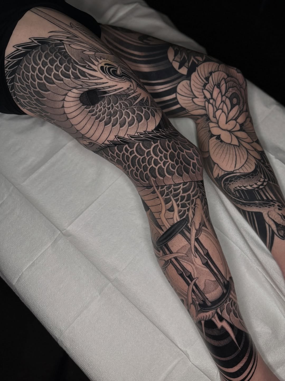 Tattoo by @zachdonn — japanese_irezumi, black_and_grey