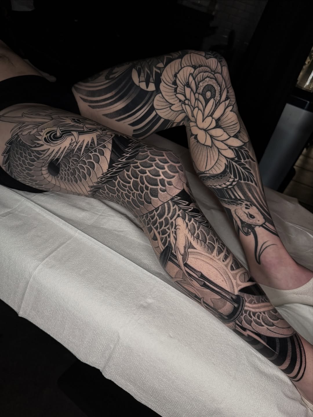 Tattoo by @zachdonn — japanese_irezumi, black_and_grey