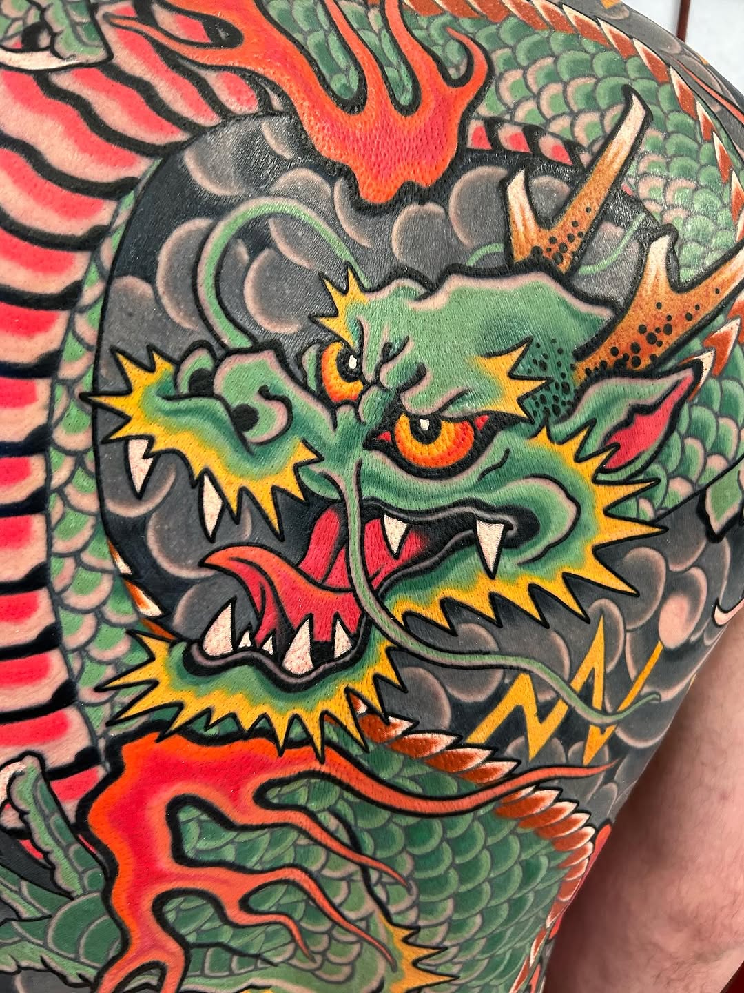 Tattoo by @adammirart — japanese_irezumi, black_and_grey