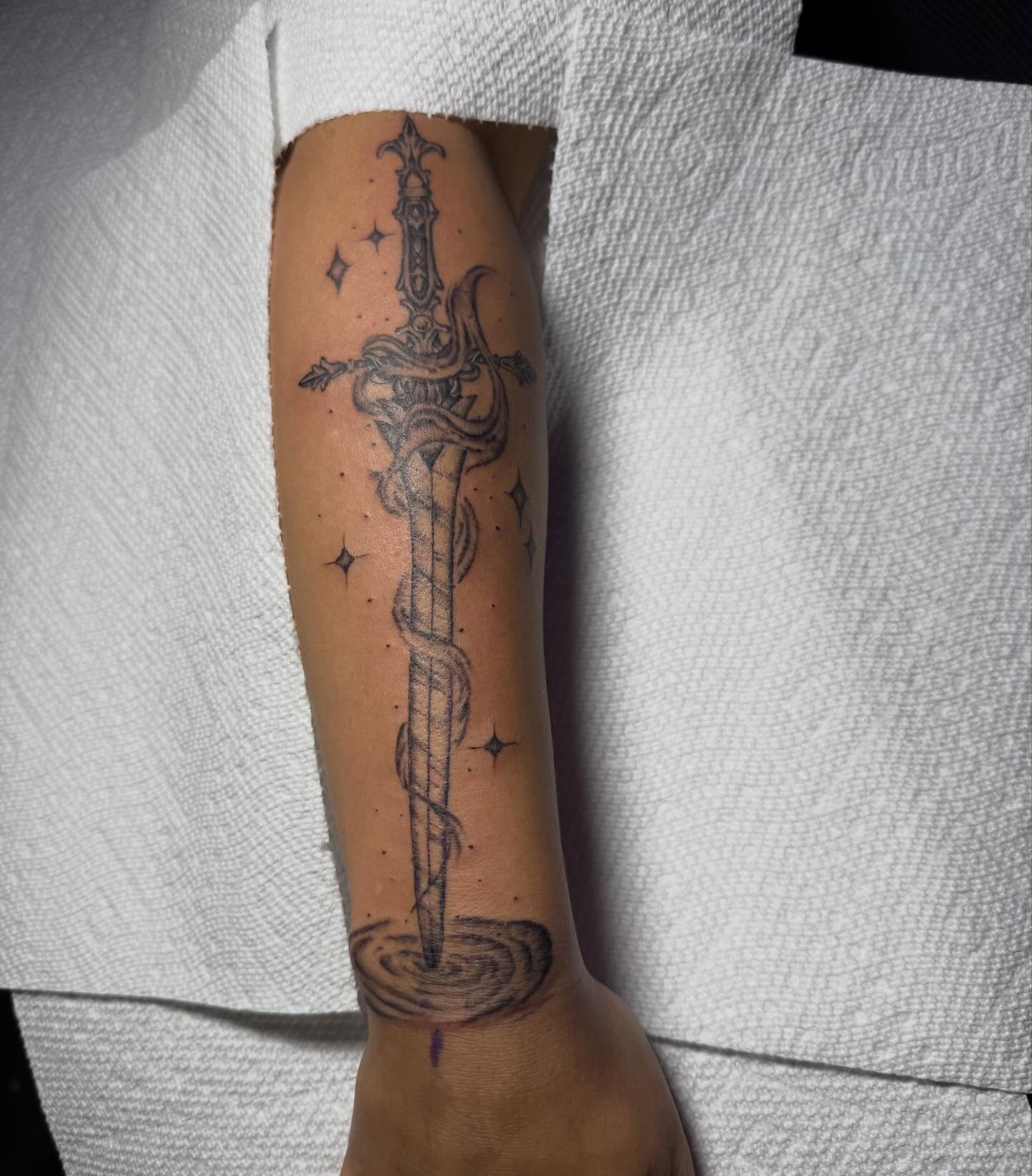 Tattoo by @akdoestattoos — black_and_grey