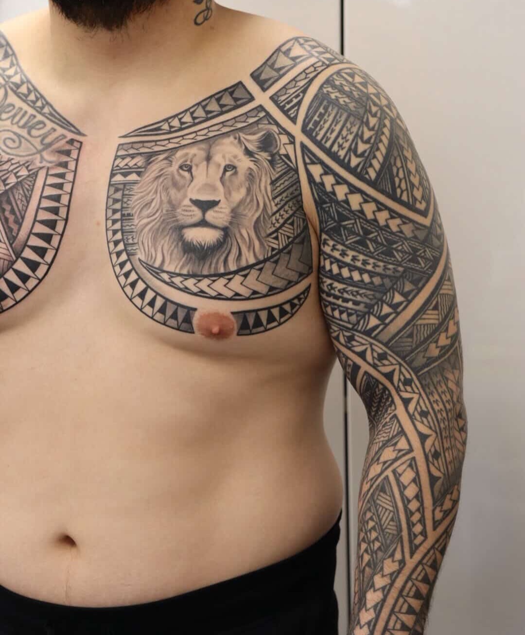 Tattoo by @tattoosbyevan — black_and_grey, geometric