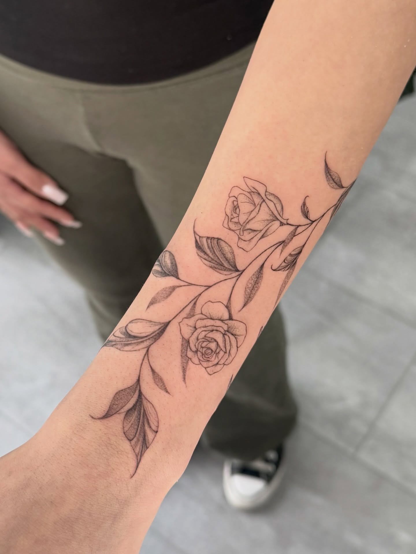 Tattoo by @pomaikai.artistry — black_and_grey