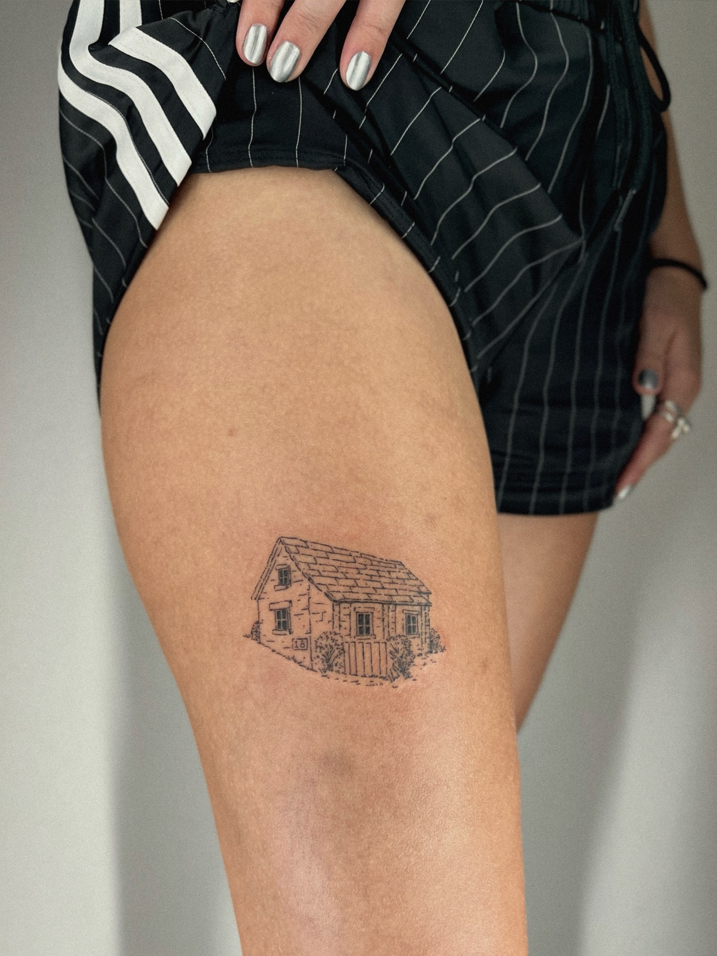 Tattoo by @555museum — black_and_grey