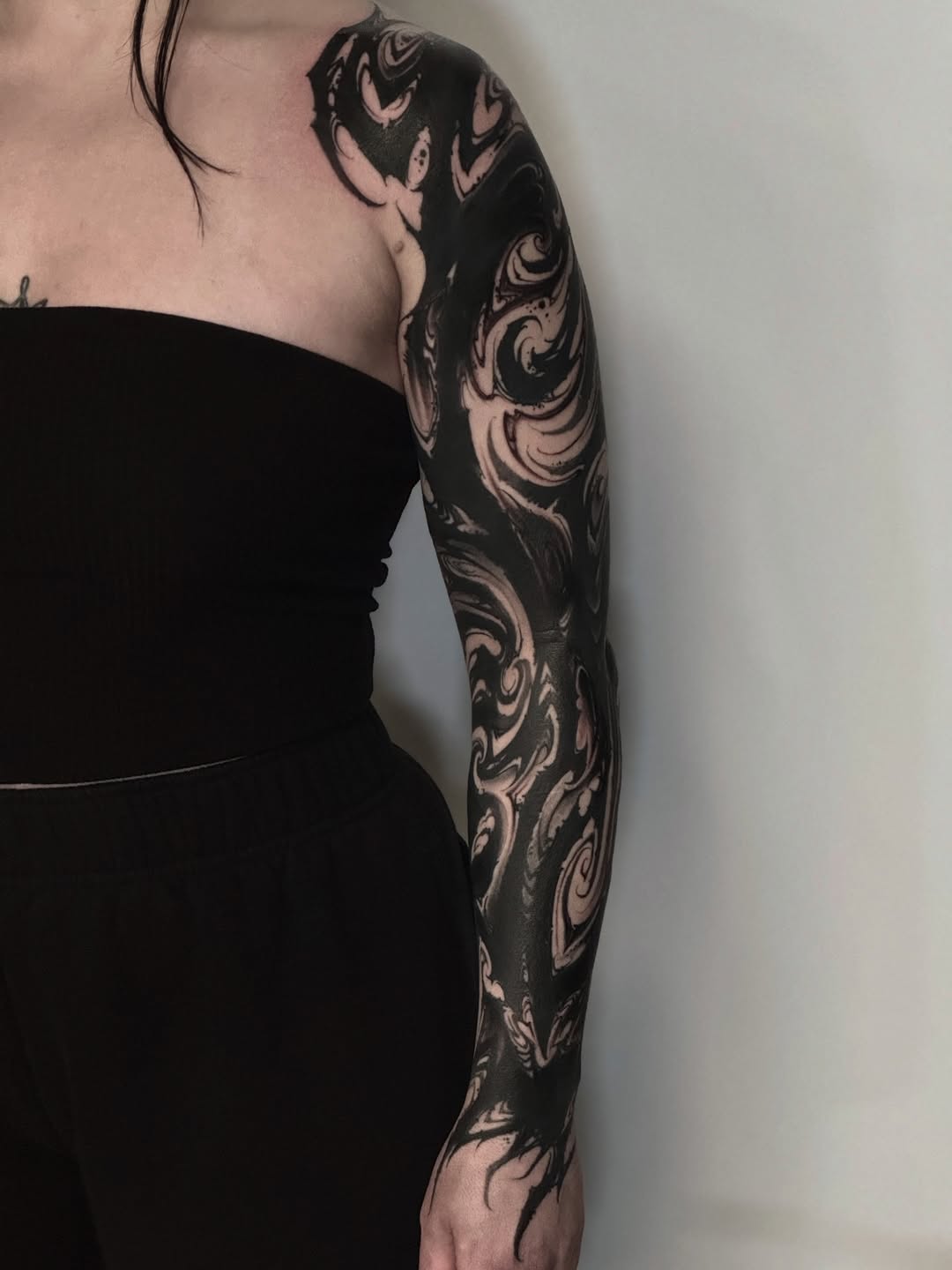 Tattoo by @abraxastattoo — blackwork