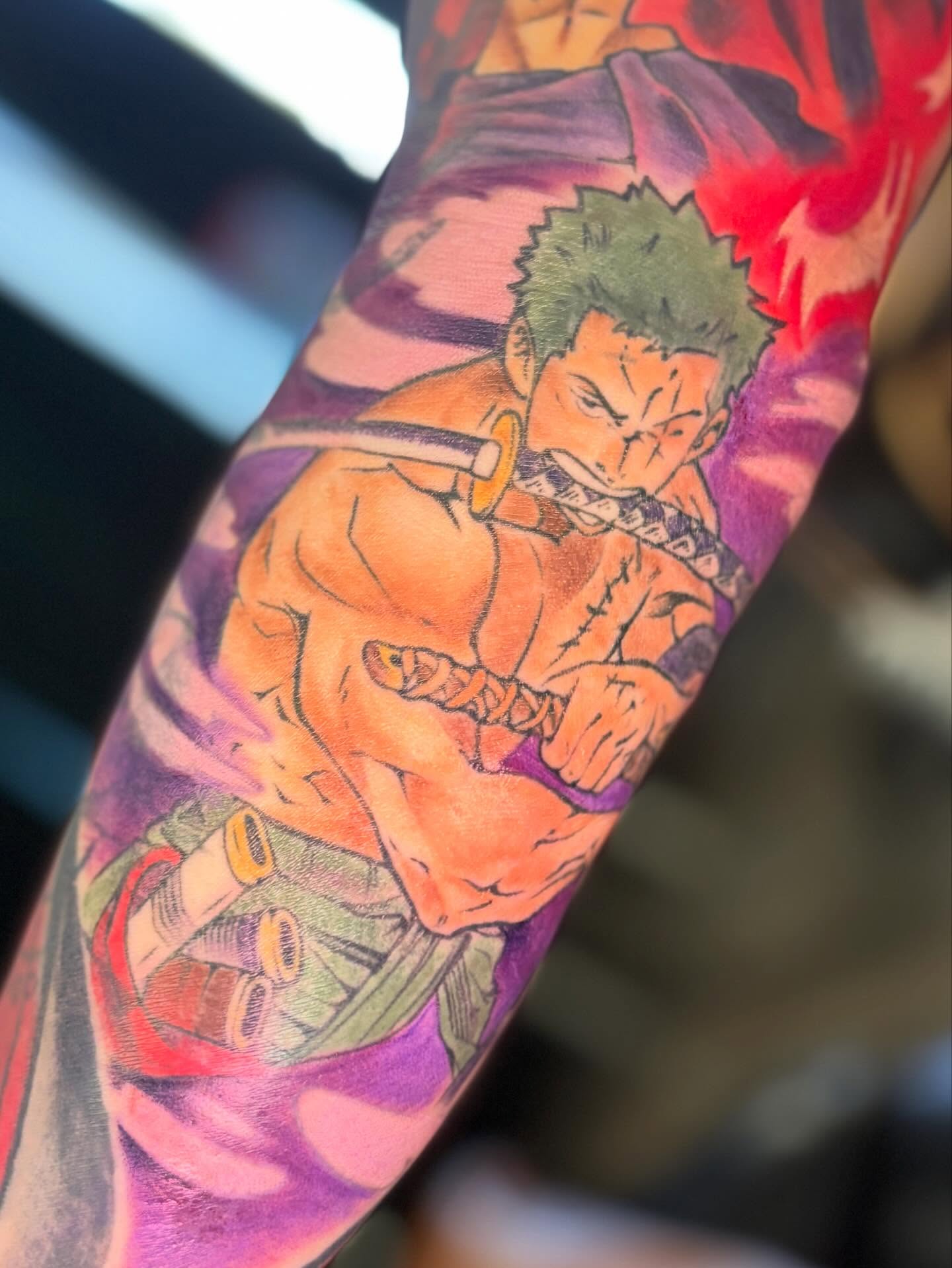Tattoo by @voidheart.tattoo — anime