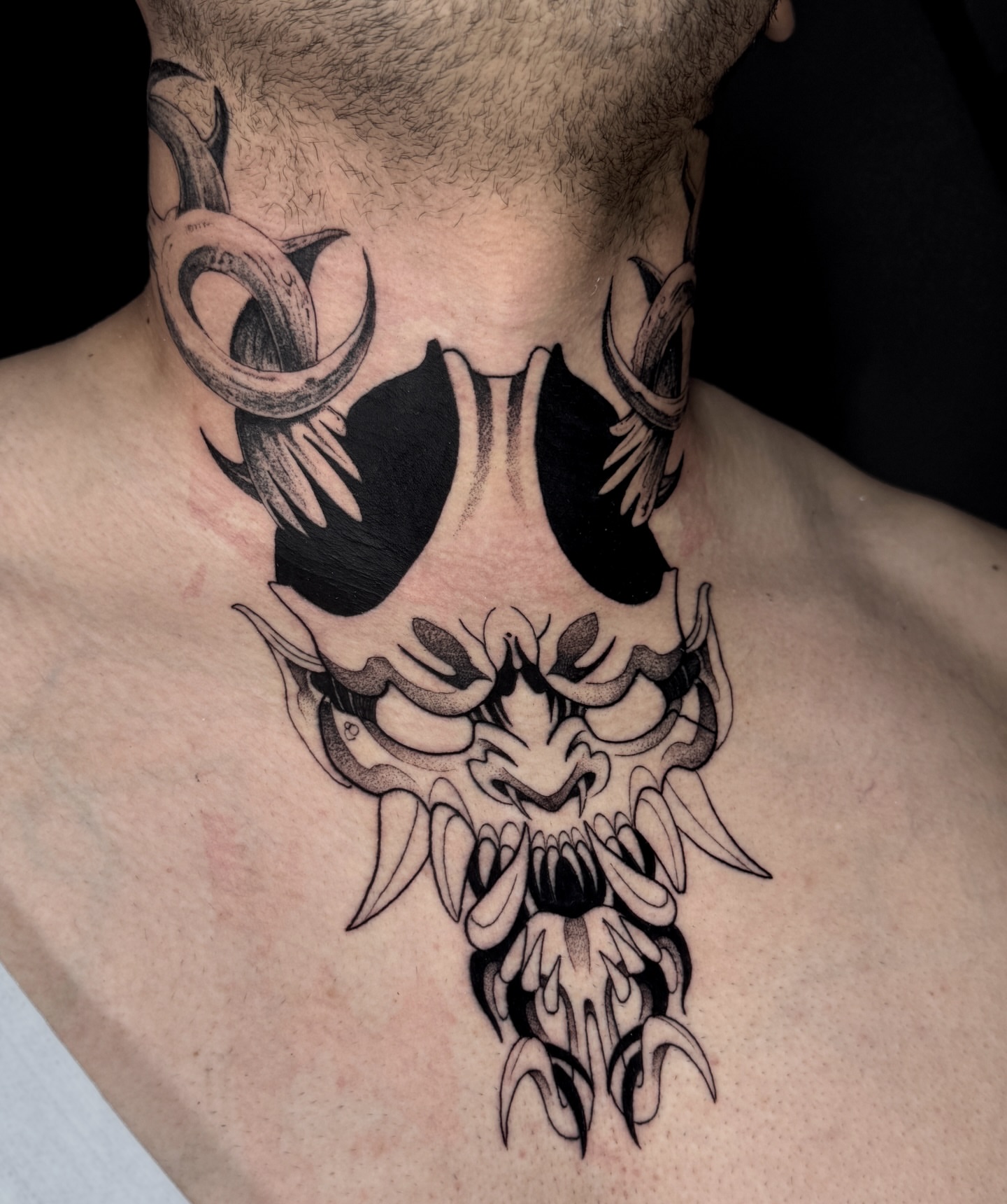 Tattoo by @tivengomez — black_and_grey, dark_realism