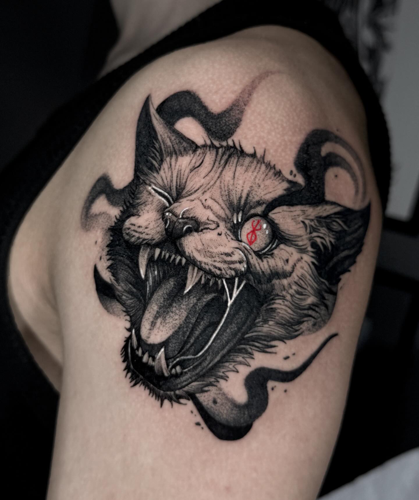 Tattoo by @tivengomez — black_and_grey, realism
