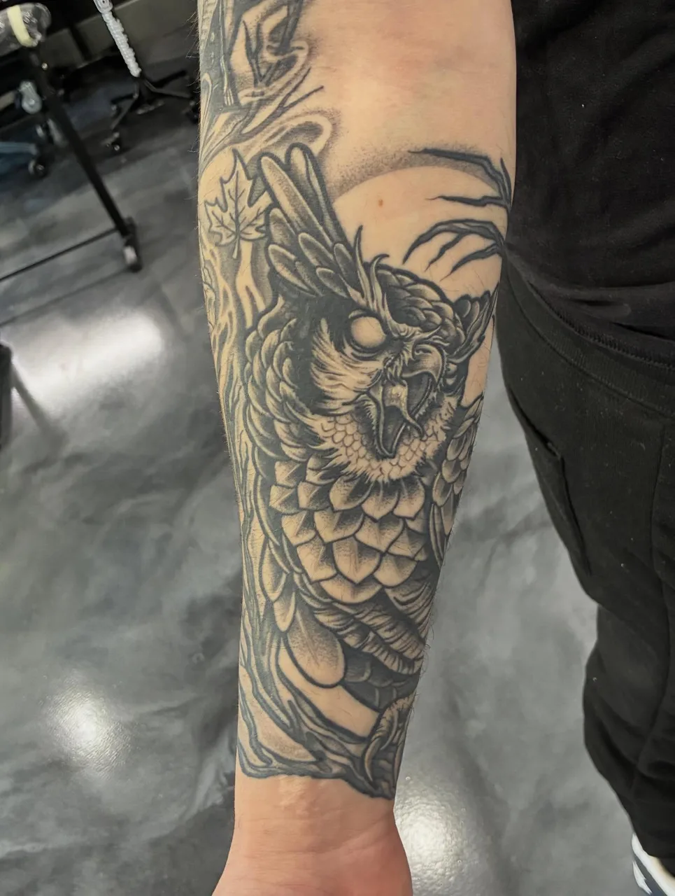 Tattoo by @silfiesadam — black_and_grey
