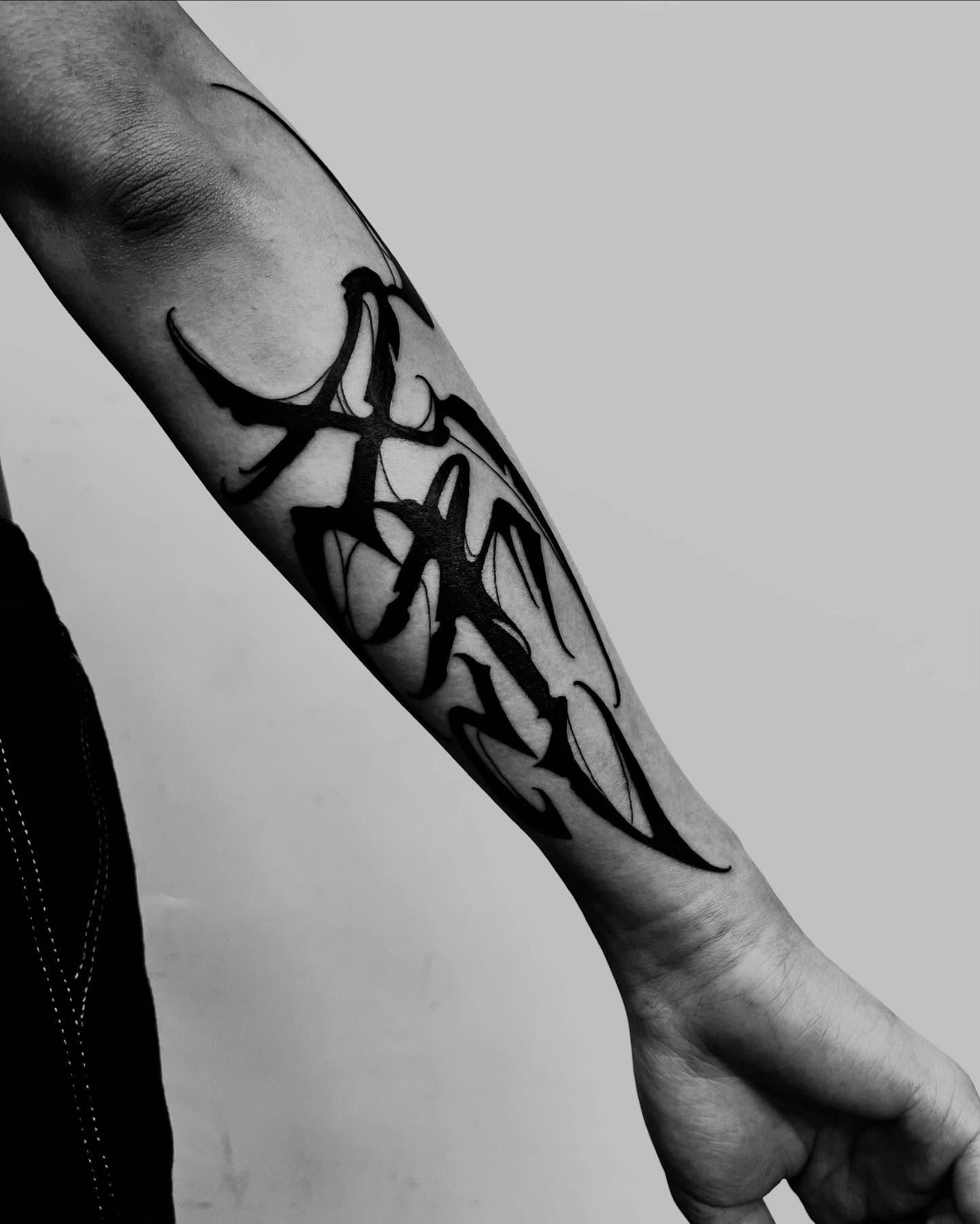 Tattoo by @jimyuip โ lettering_script
