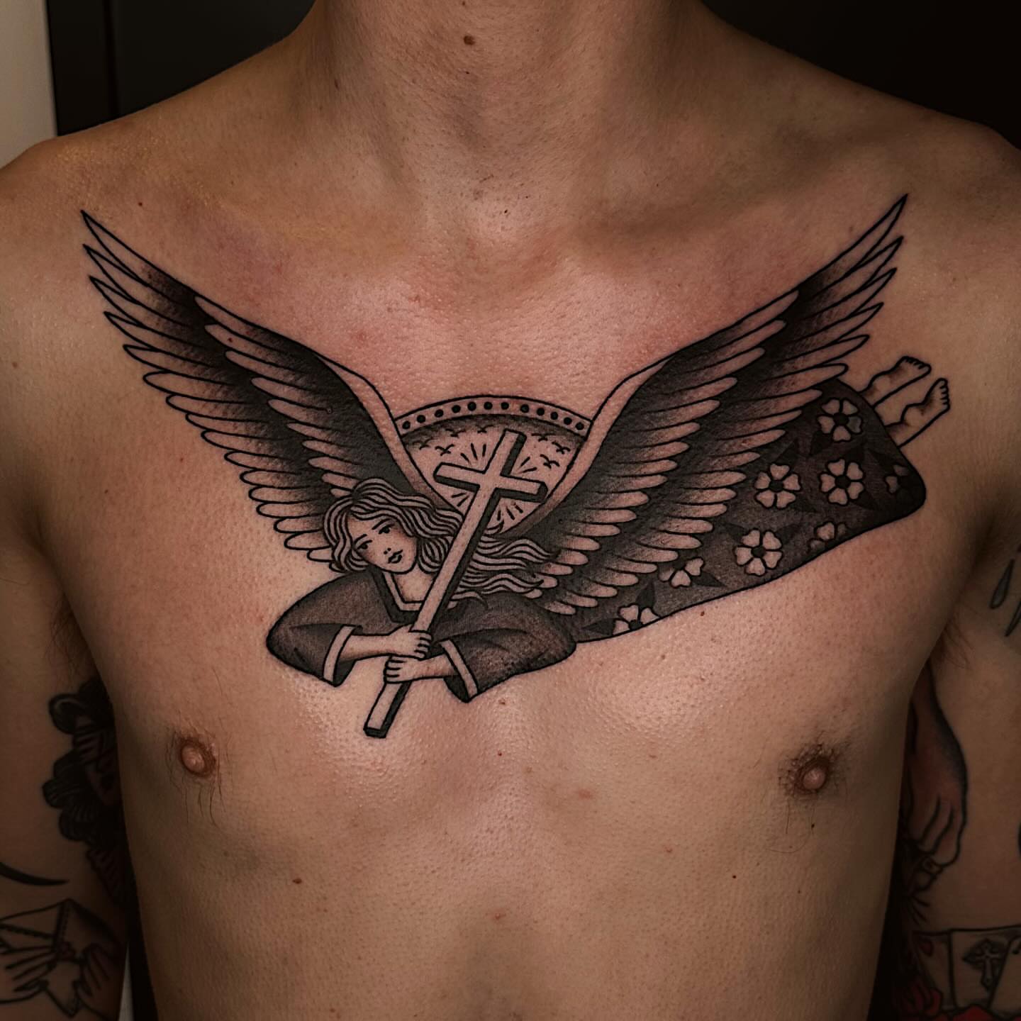 Tattoo by @heiditattoo — black_and_grey