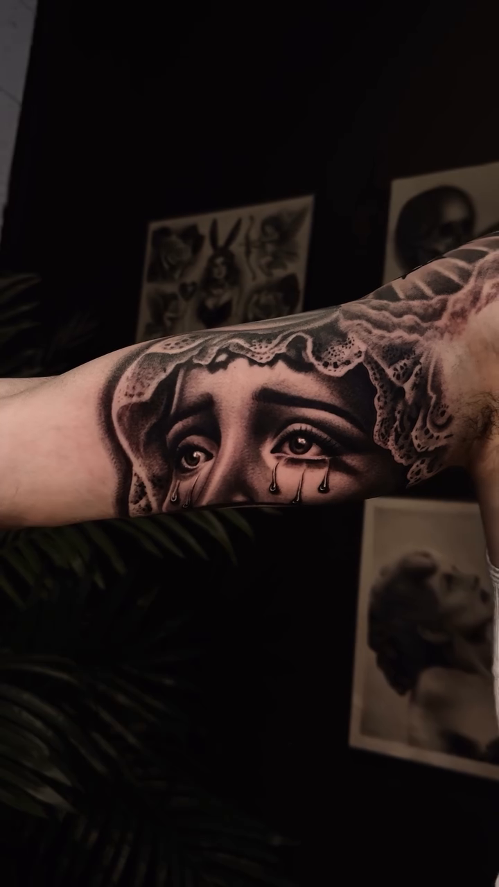 Tattoo by @inkedbychristian — realism, black_and_grey
