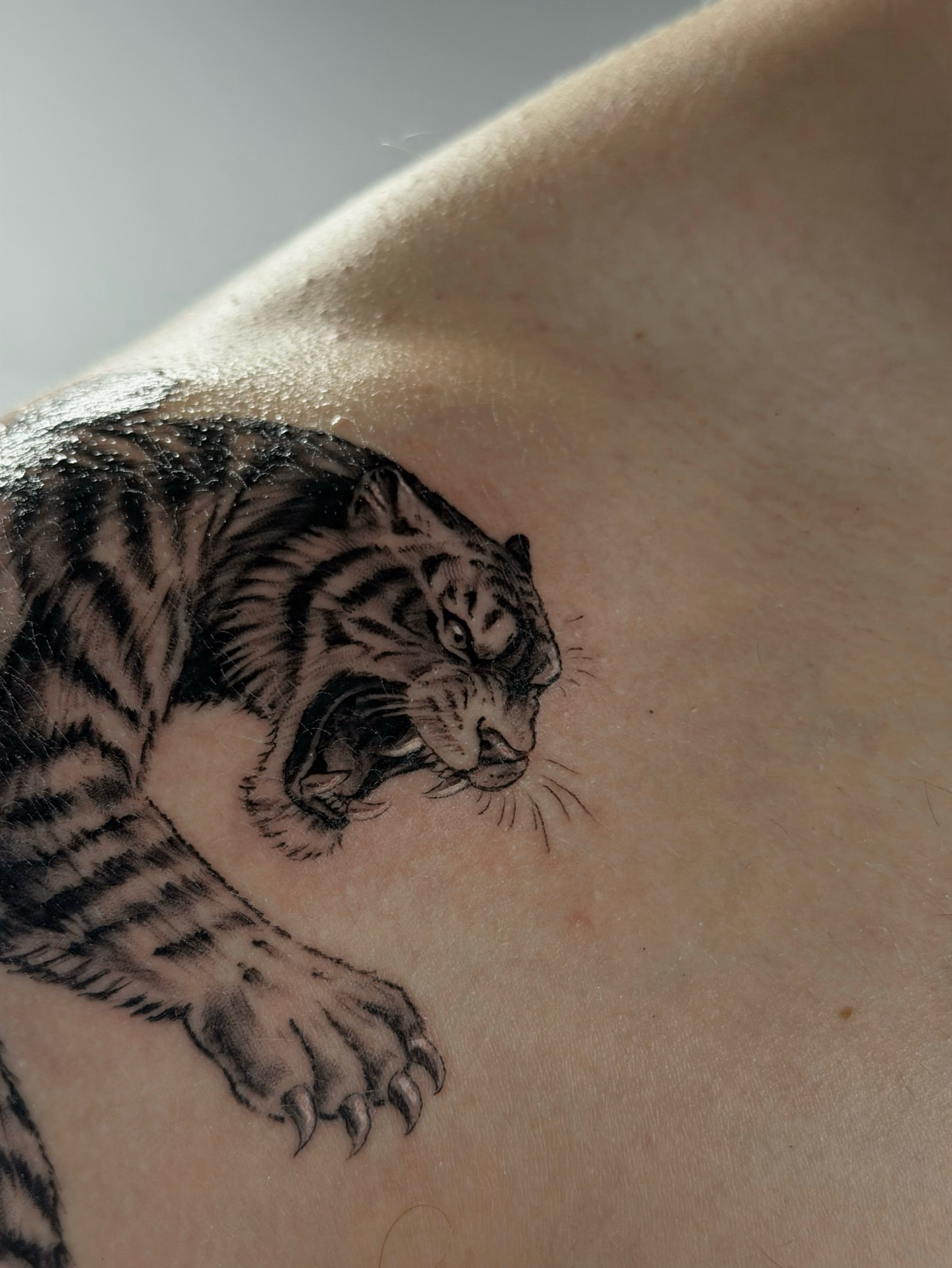 Tattoo by @mitchelkelftattoo — black_and_grey