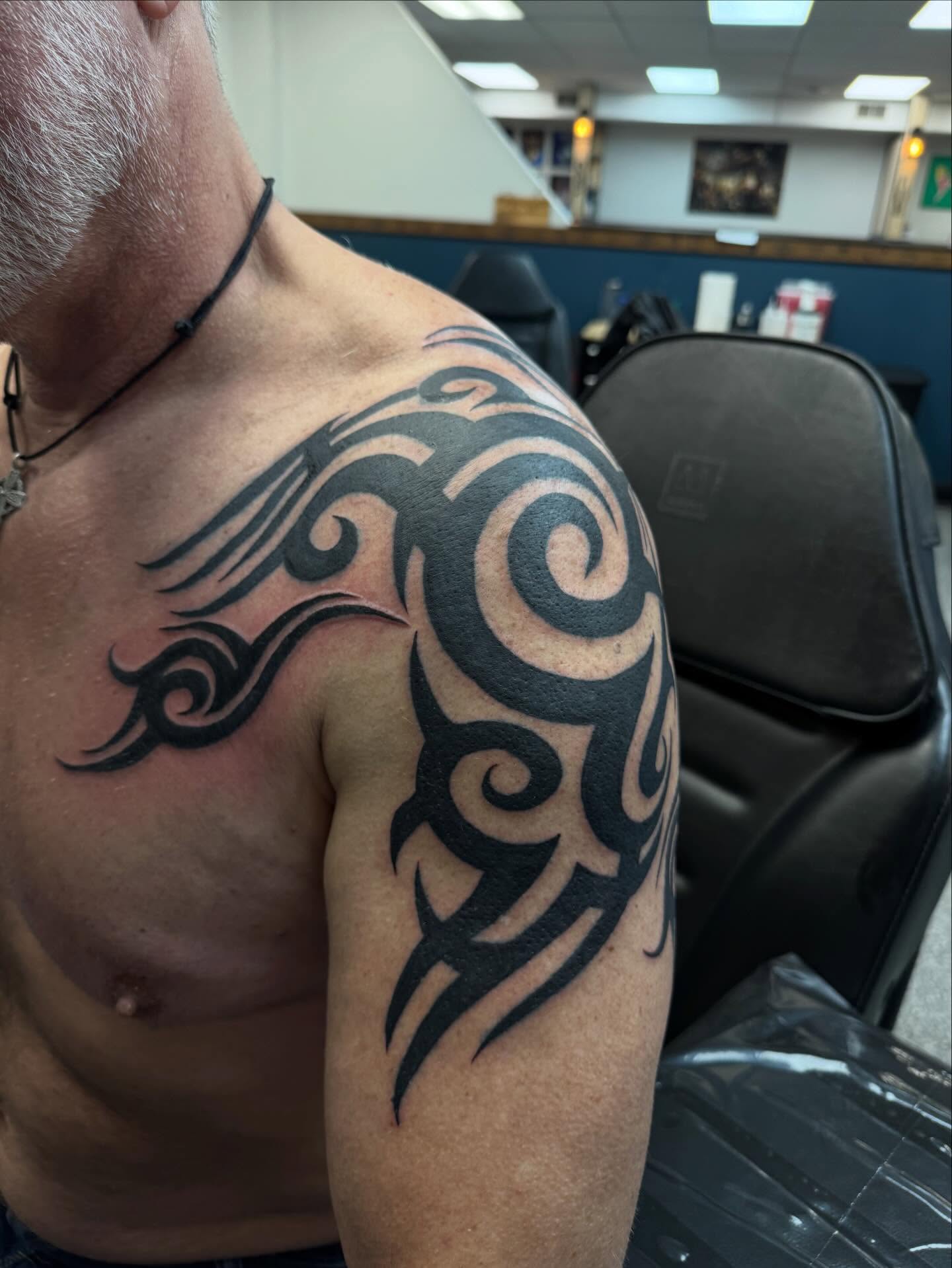 Tattoo by @pushingpigment1117 — tribal