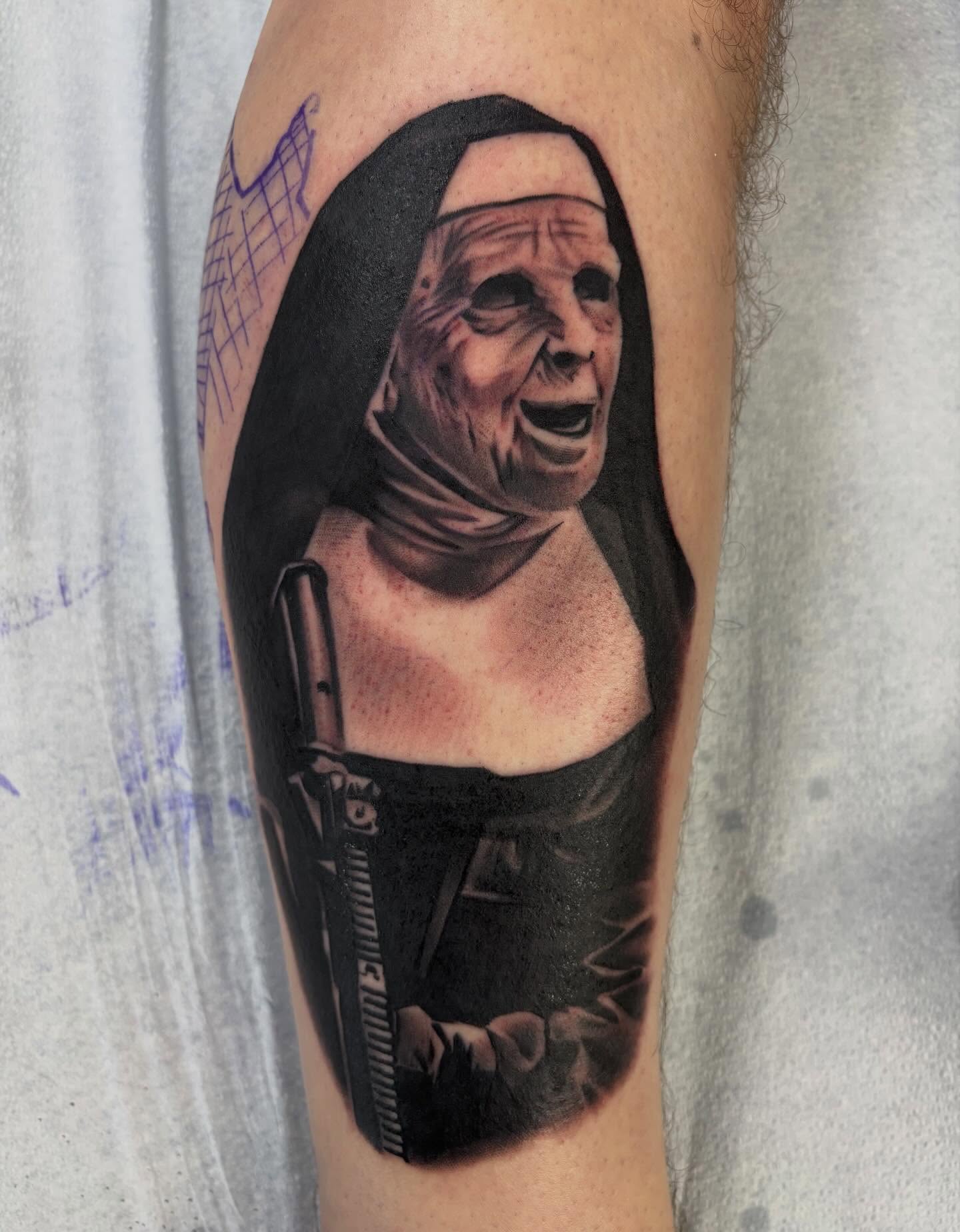 Tattoo by @mikedohertytattoos — realism, dark_realism