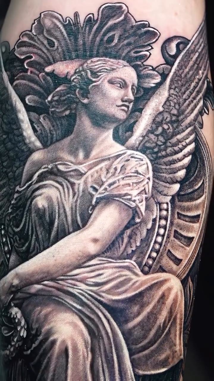 Tattoo by @oxossiart — realism, black_and_grey