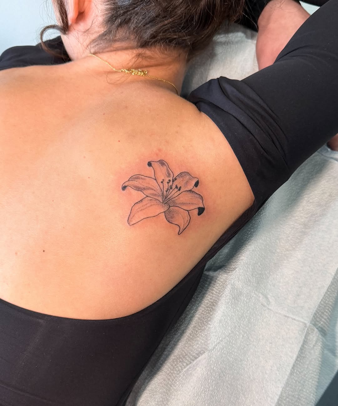 Tattoo by @tattoosbycassidy — fine_line, black_and_grey