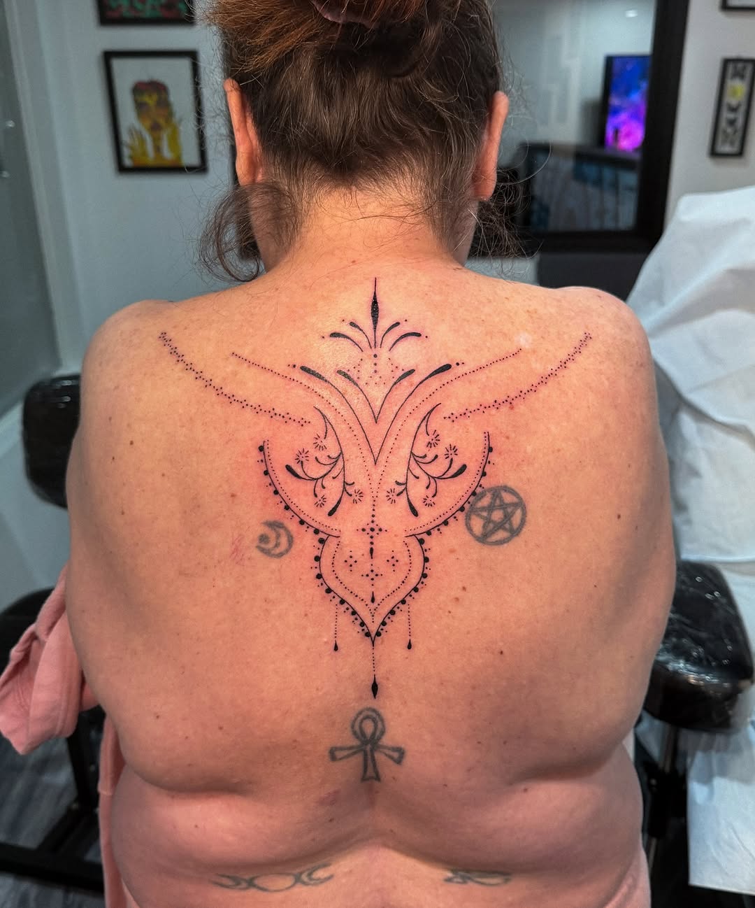 Tattoo by @tattoosbycassidy — ornamental, dotwork