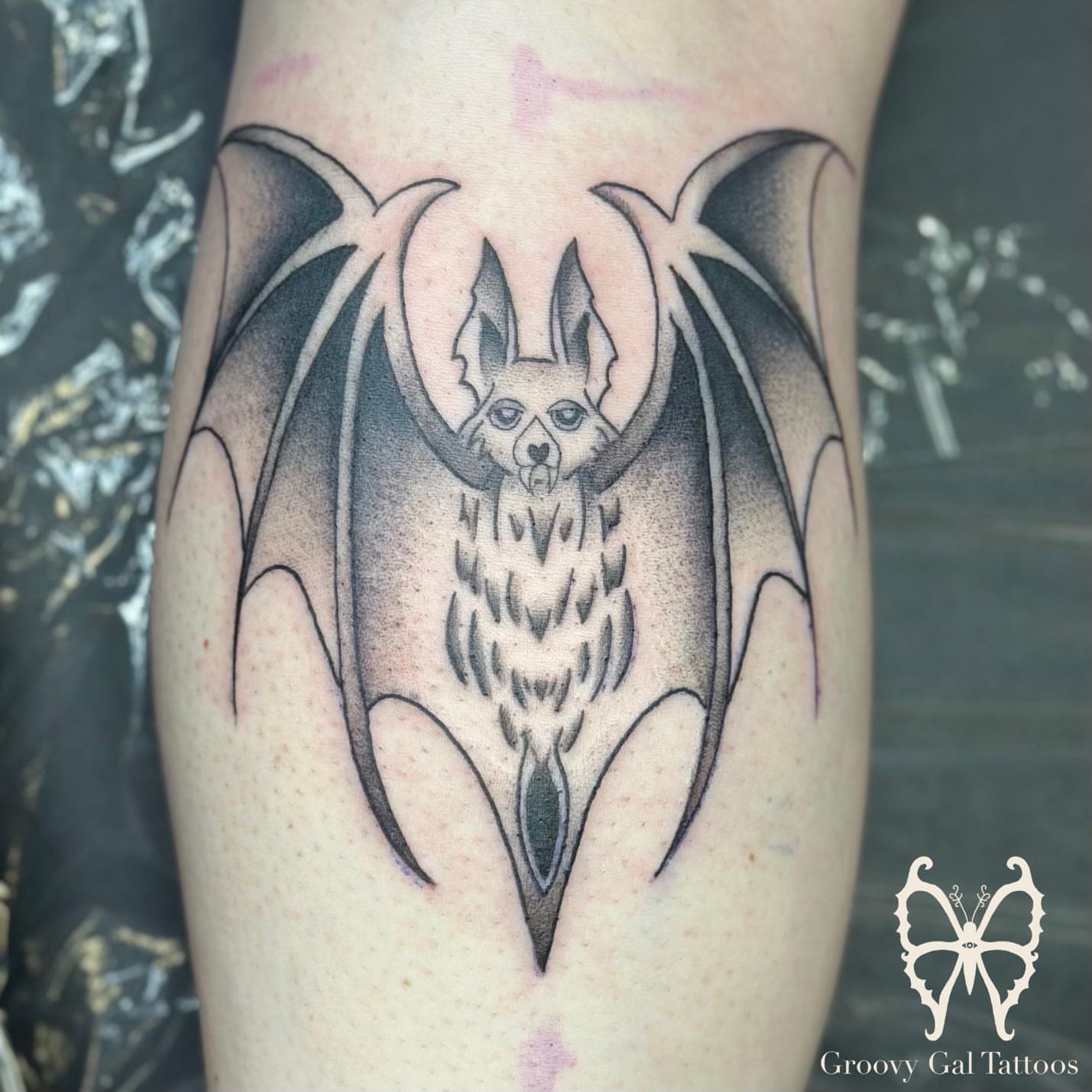 Tattoo by @groovygal_tattoos โ black_and_grey