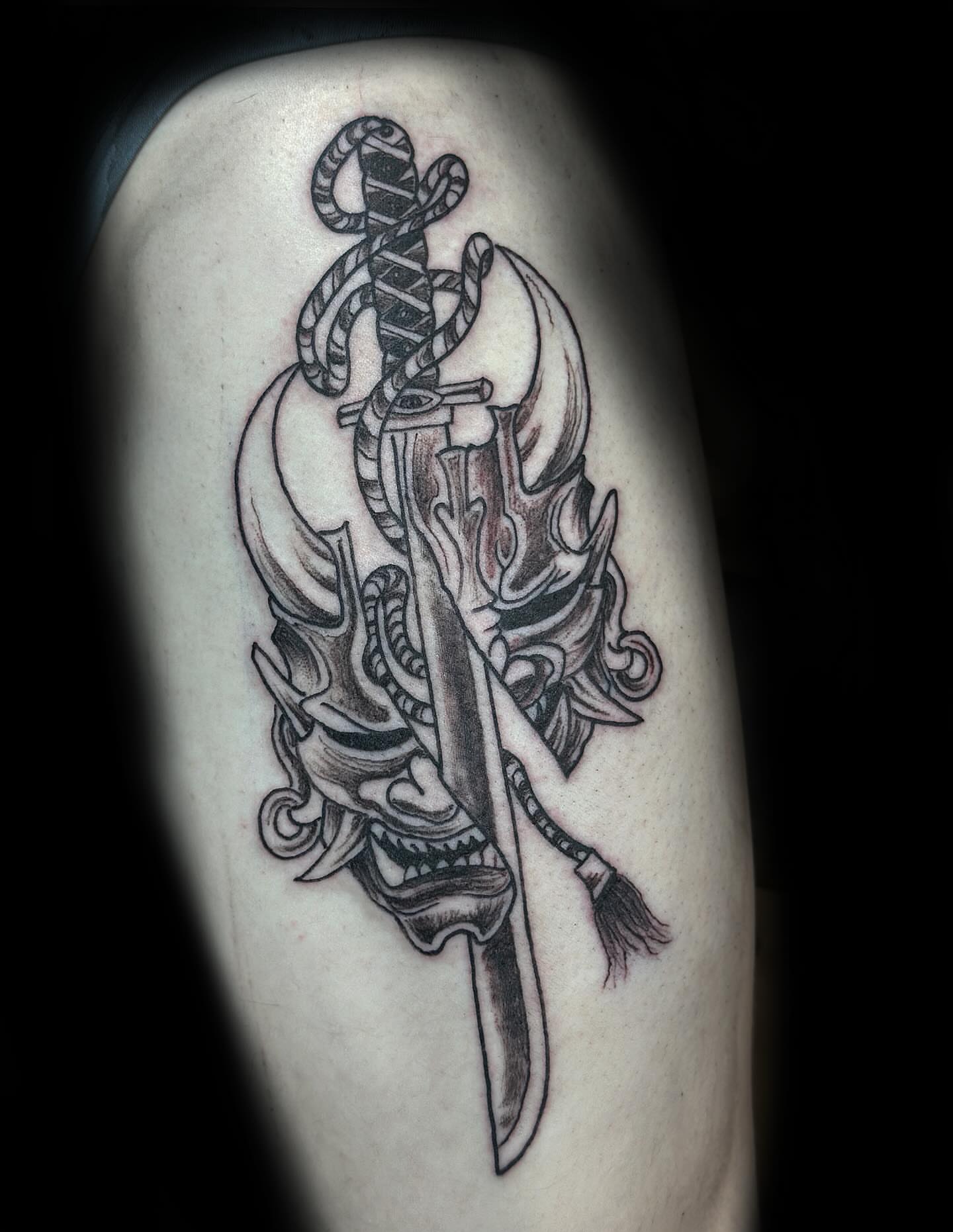 Tattoo by @jewelstattoos_ — black_and_grey