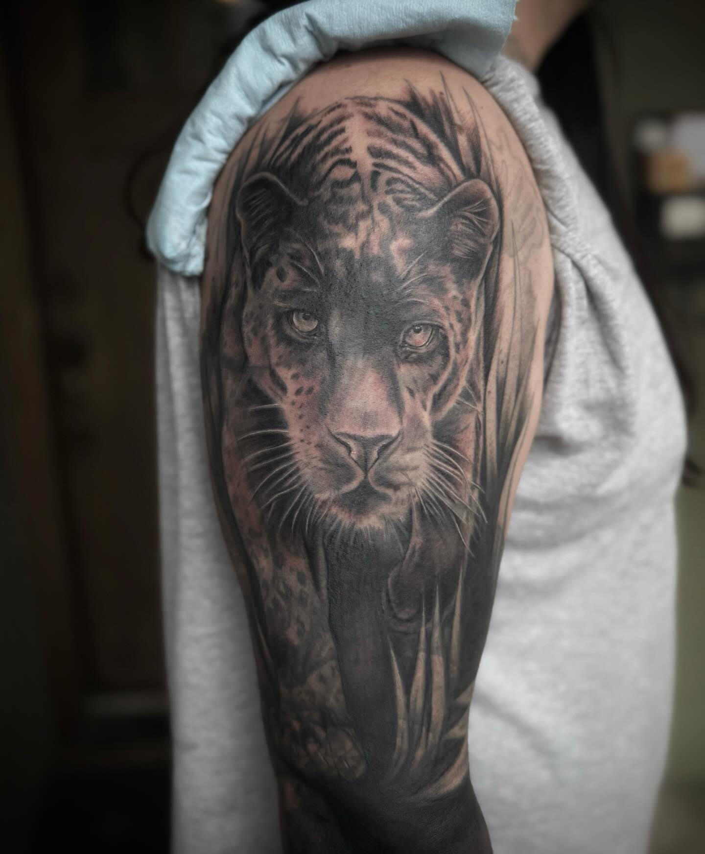 Tattoo by @sanctumsenunatattoo — realism, black_and_grey