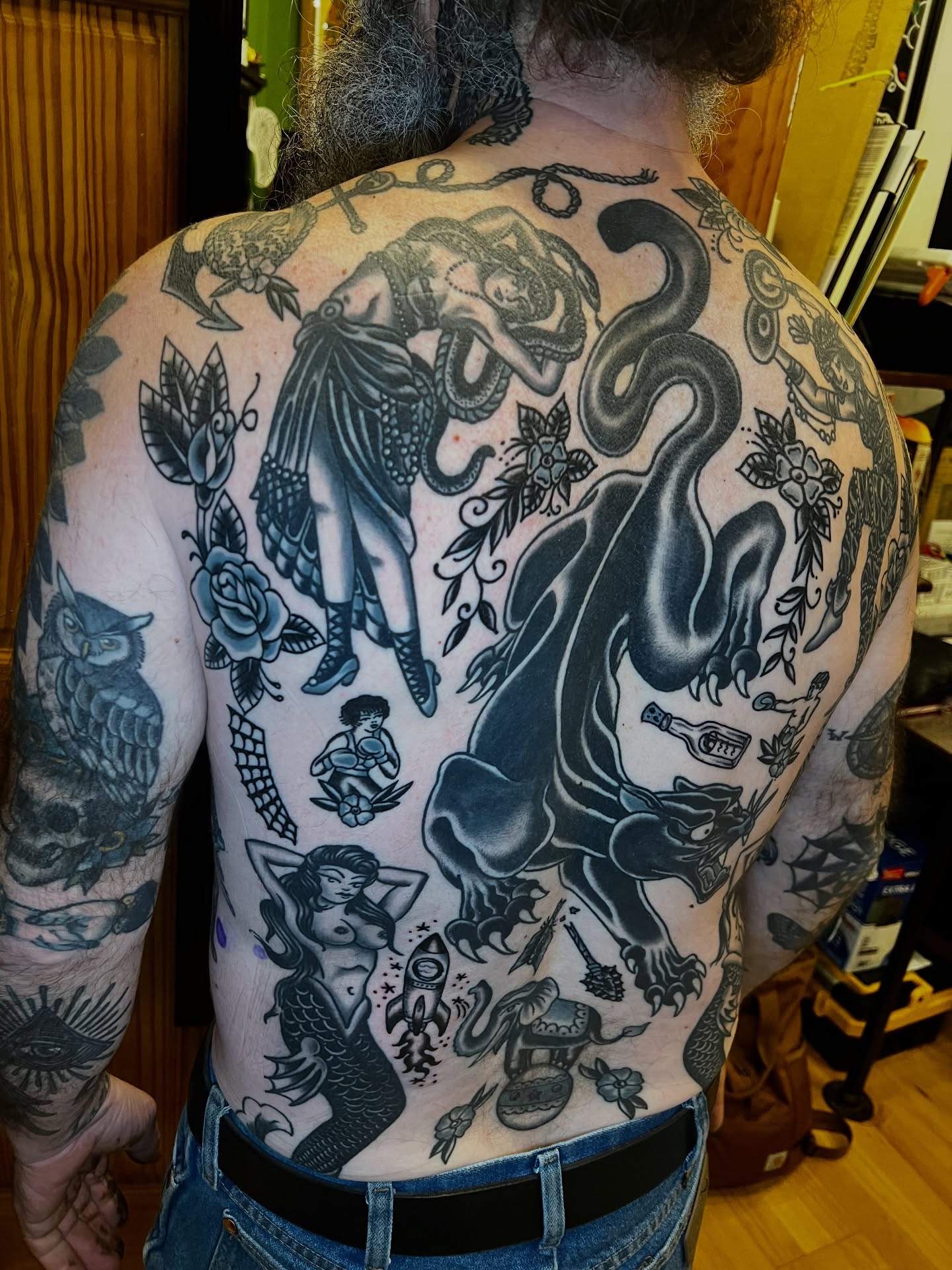 Tattoo by @braytontattoos — american_traditional, black_and_grey