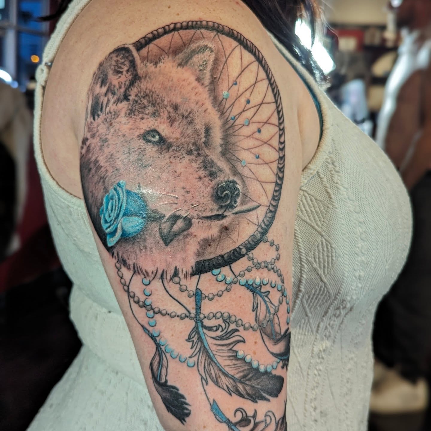 Tattoo by @jousmile_tattoos — realism, dotwork