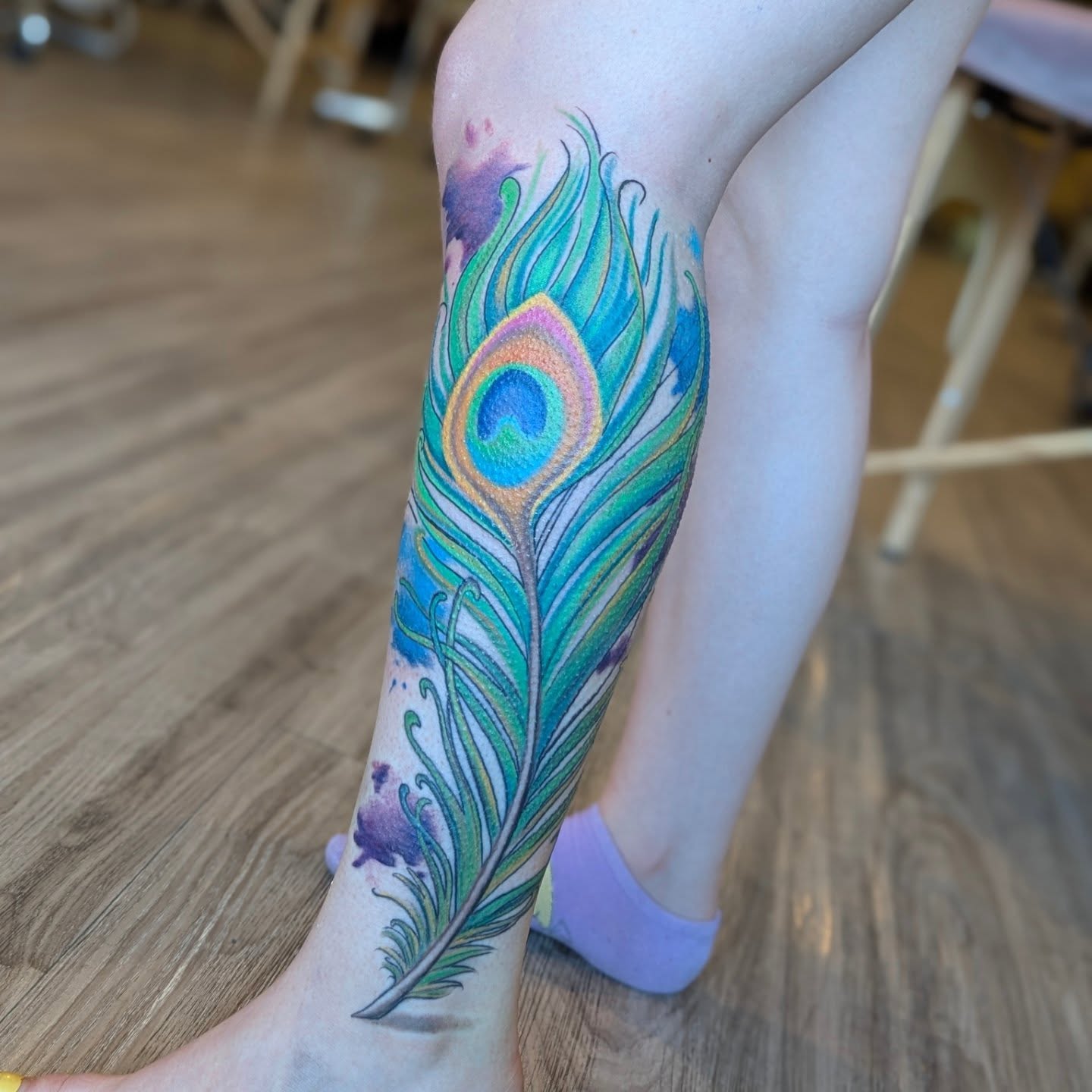 Tattoo by @jousmile_tattoos — watercolor