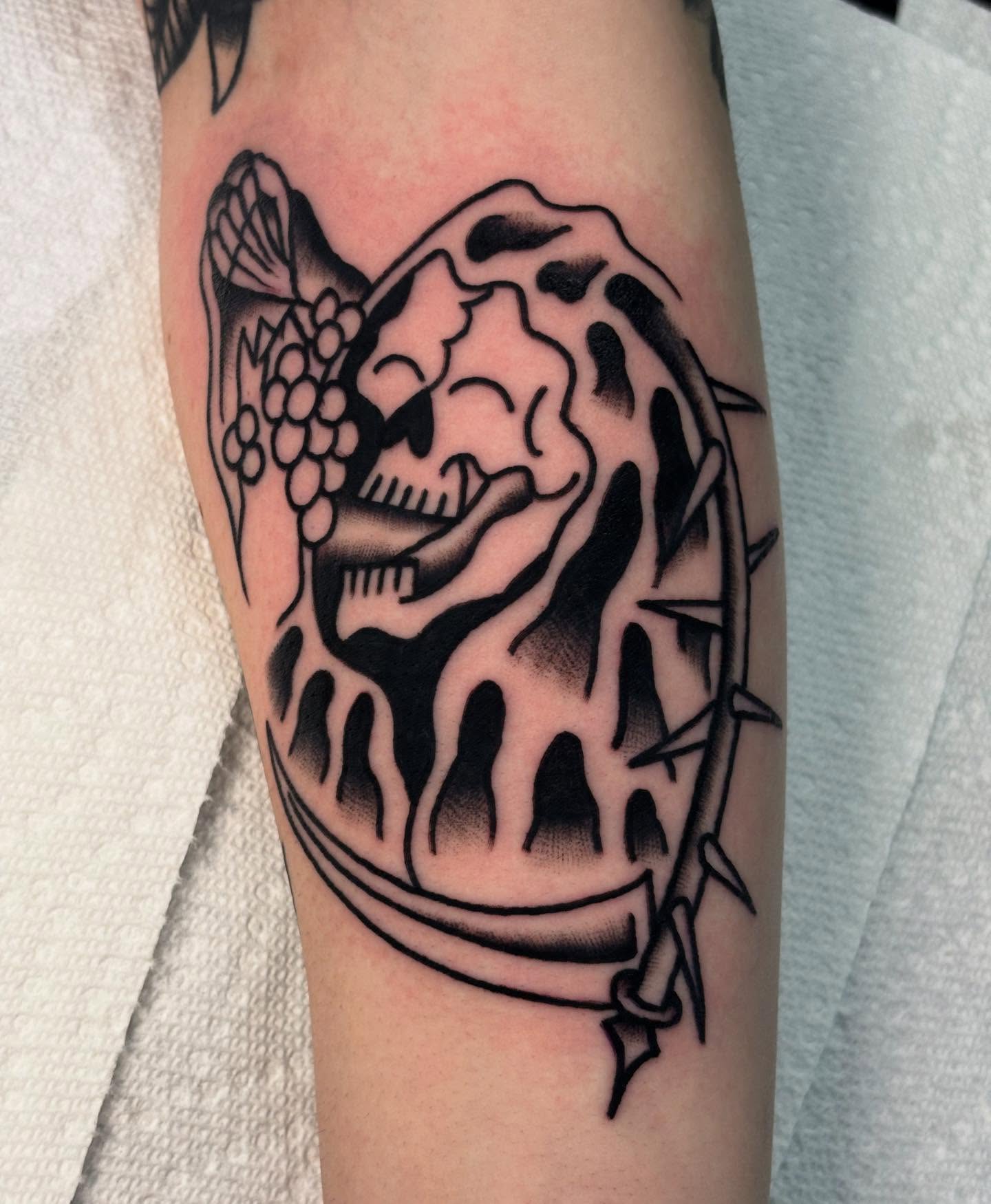 Tattoo by @tylerwhalen_tattoo — black_and_grey, dark_realism