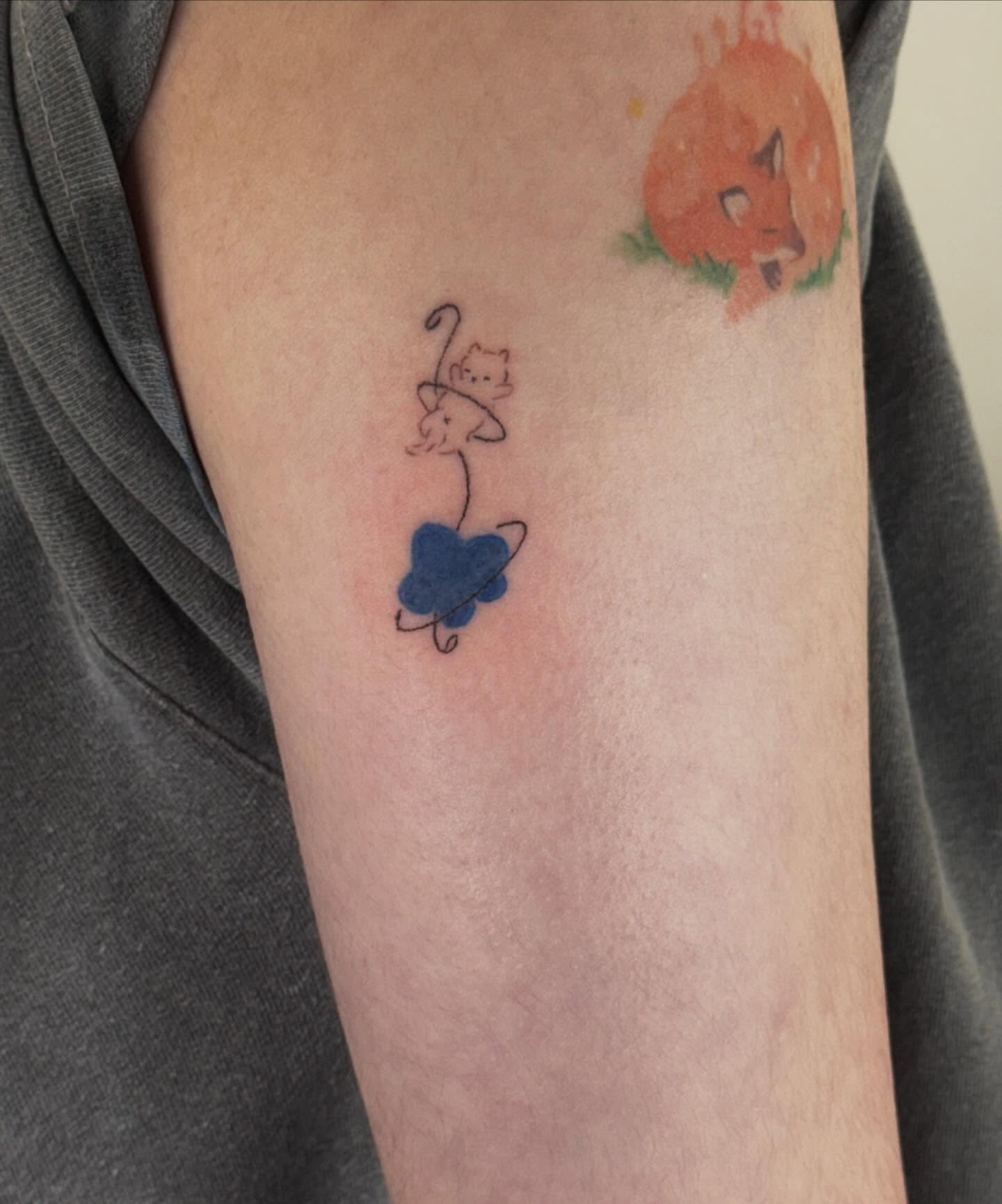 Tattoo by @hanamaru.ink — dotwork