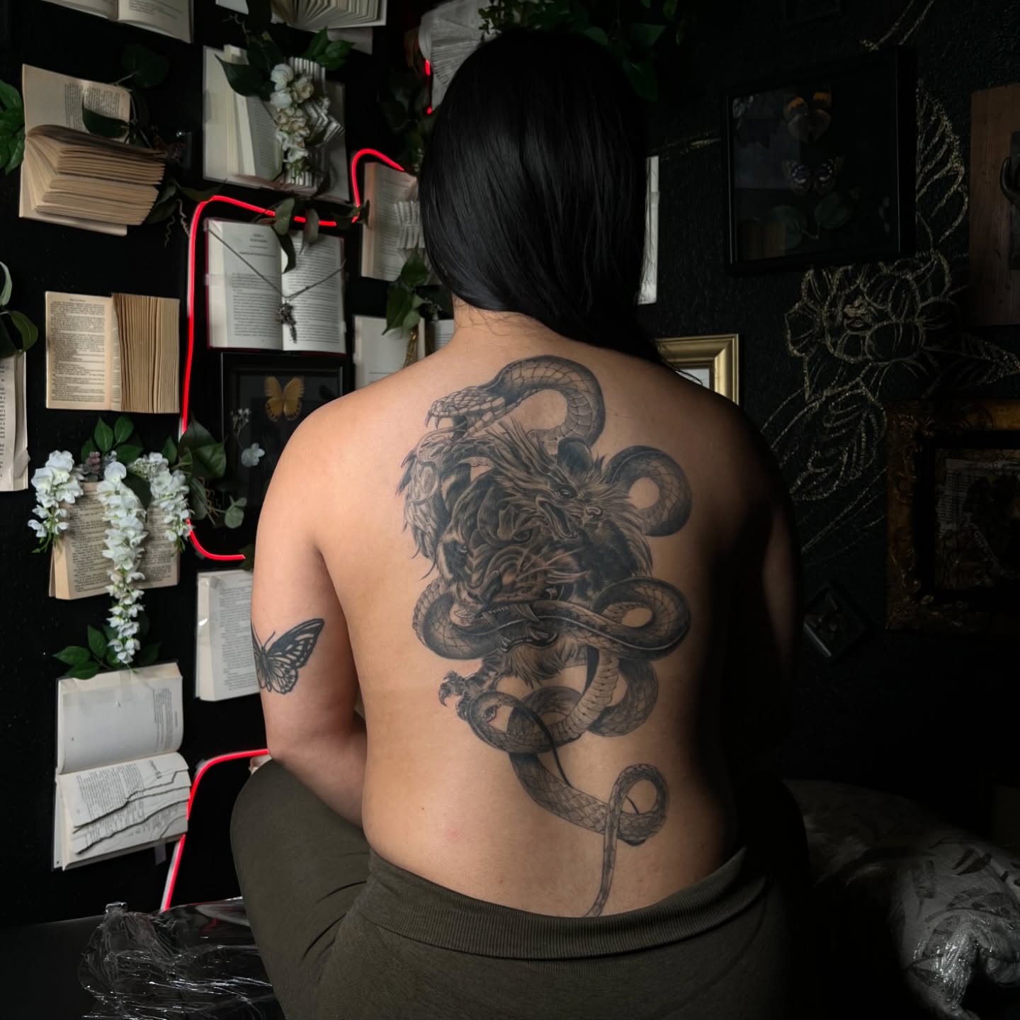 Tattoo by @ladyjutsu — black_and_grey