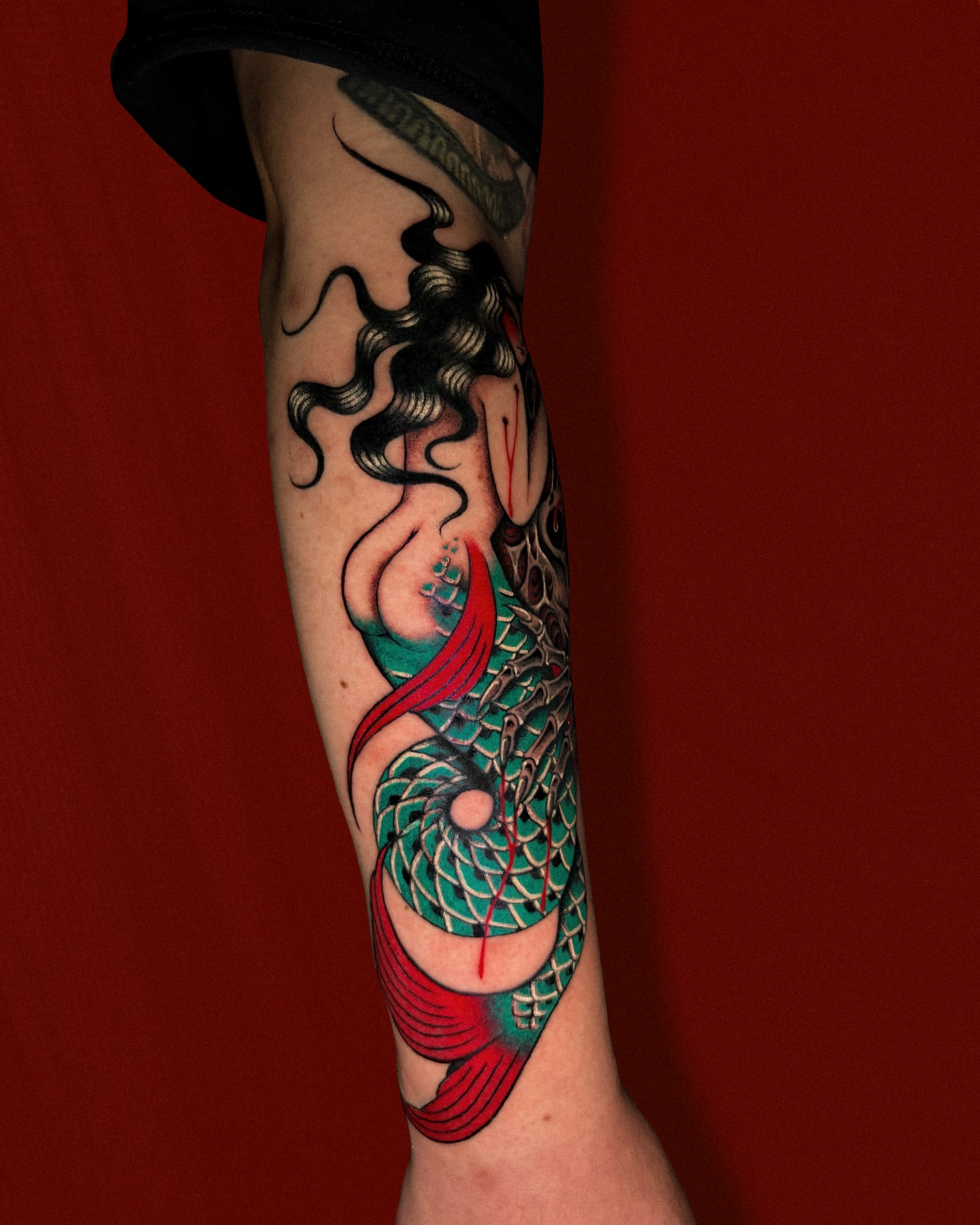 Tattoo by @dayninestattoo — american_traditional, realism