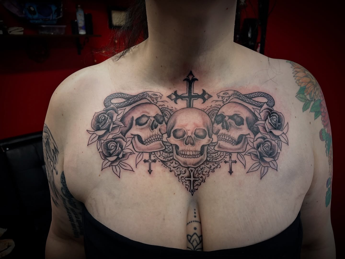 Tattoo by @selenamariatattoos — black_and_grey, realism