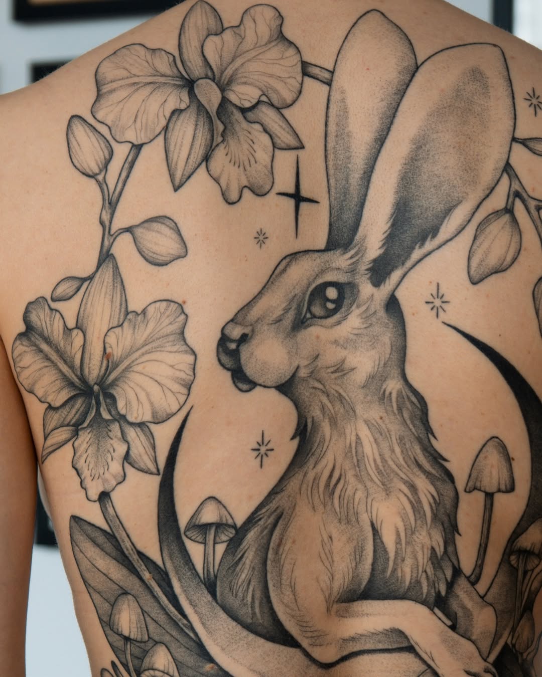 Tattoo by @mikaylasuetattoo — black_and_grey, realism