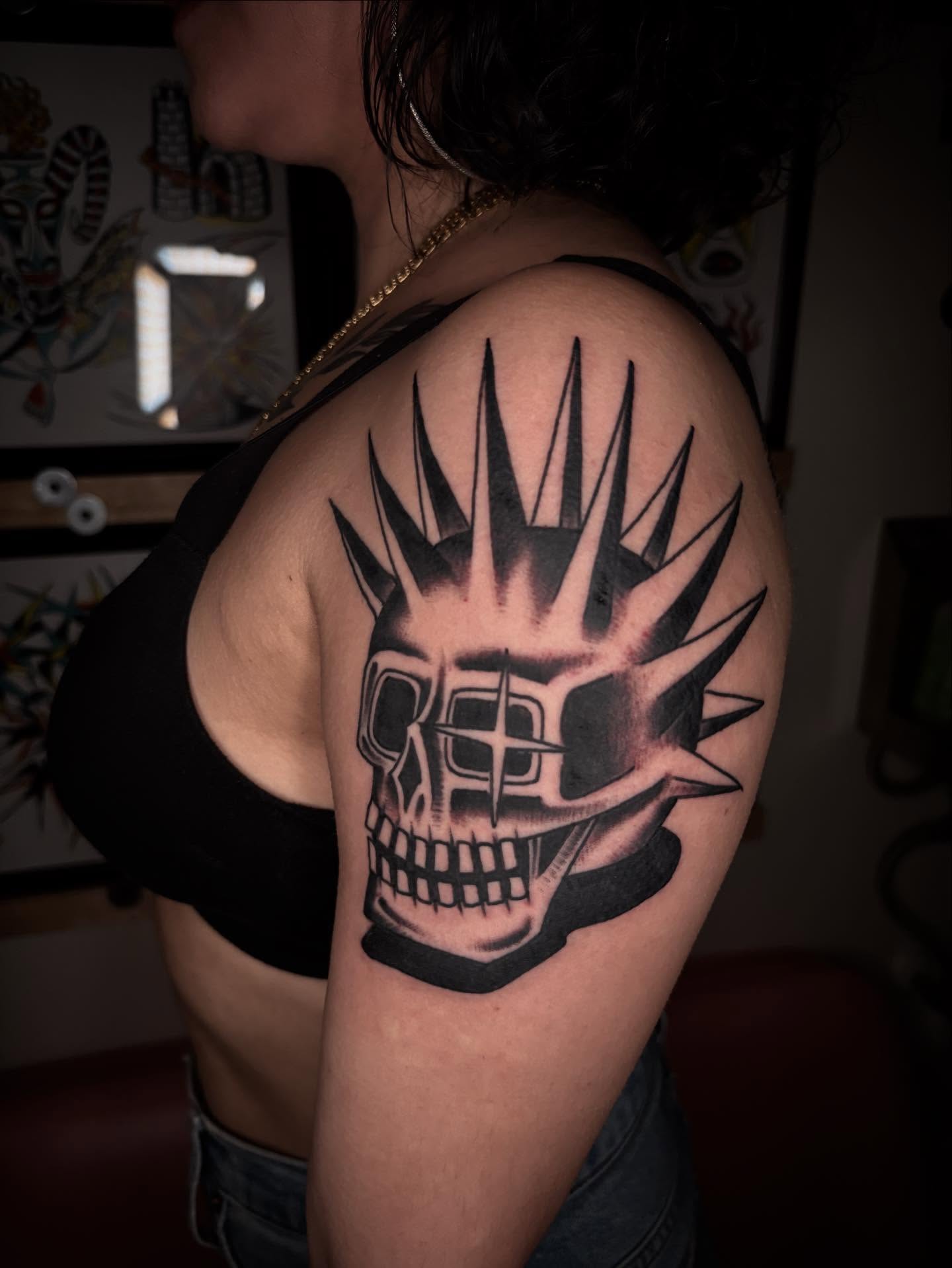 Tattoo by @chemical_adhesive — black_and_grey