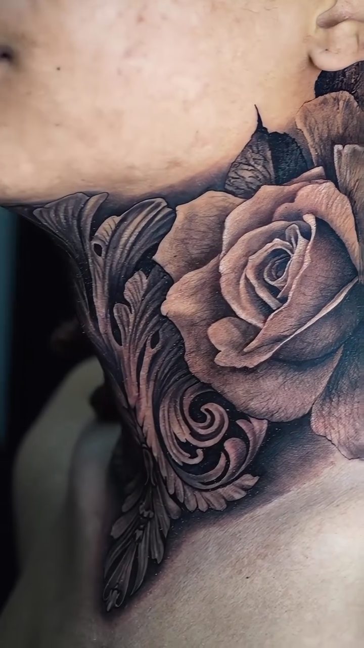 Tattoo by @oxossiart — black_and_grey, realism