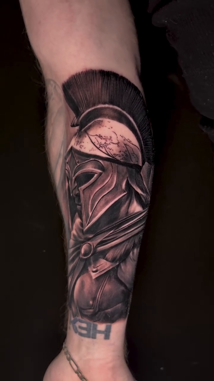 Tattoo by @consciouschildtattoo — realism, black_and_grey
