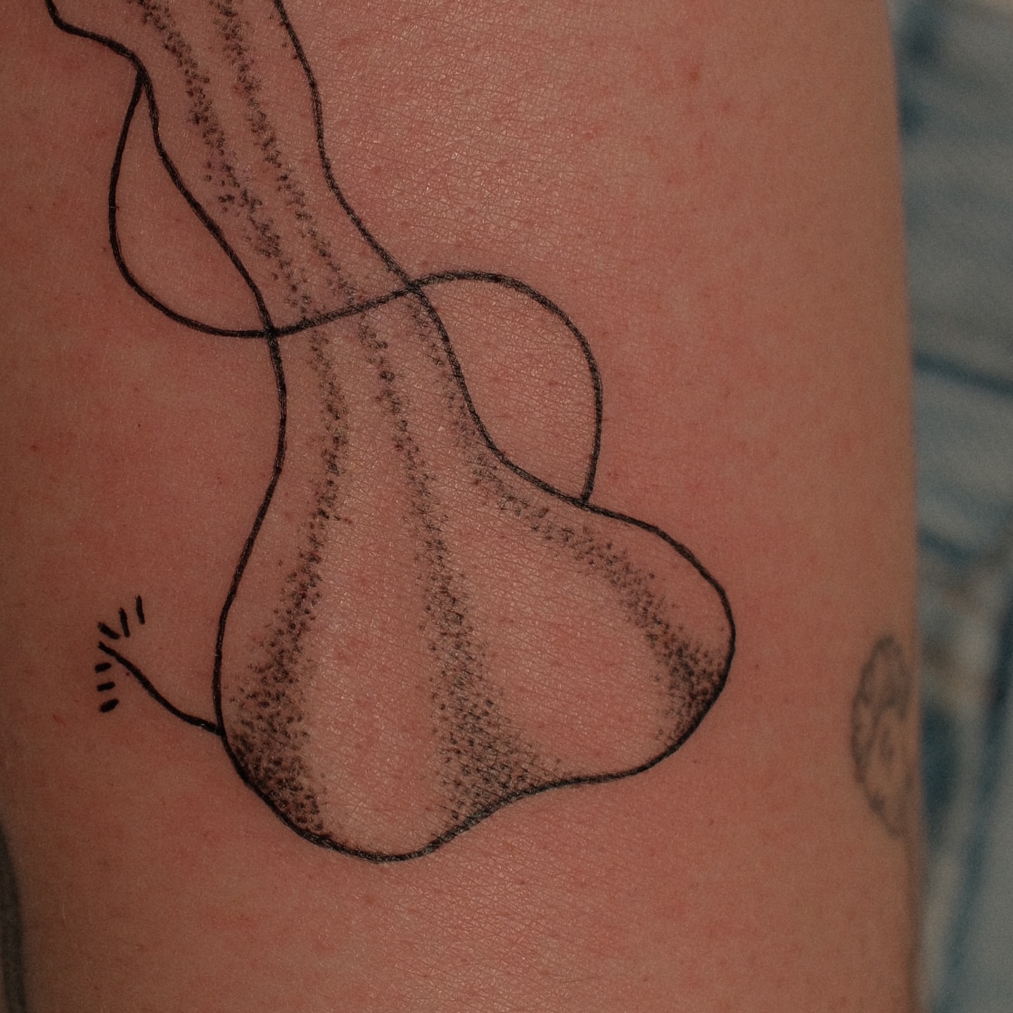 Guitar dotwork tattoo on the upper arm by Diana ๐ซ