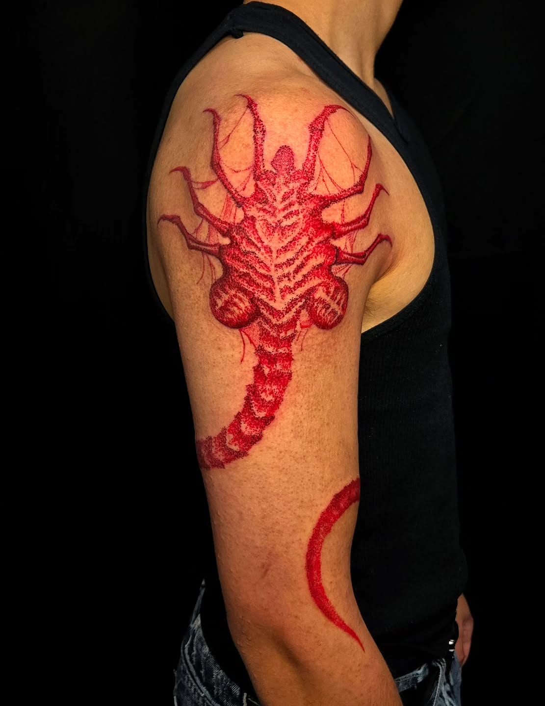 Tattoo by @glasswingtattoo — dotwork