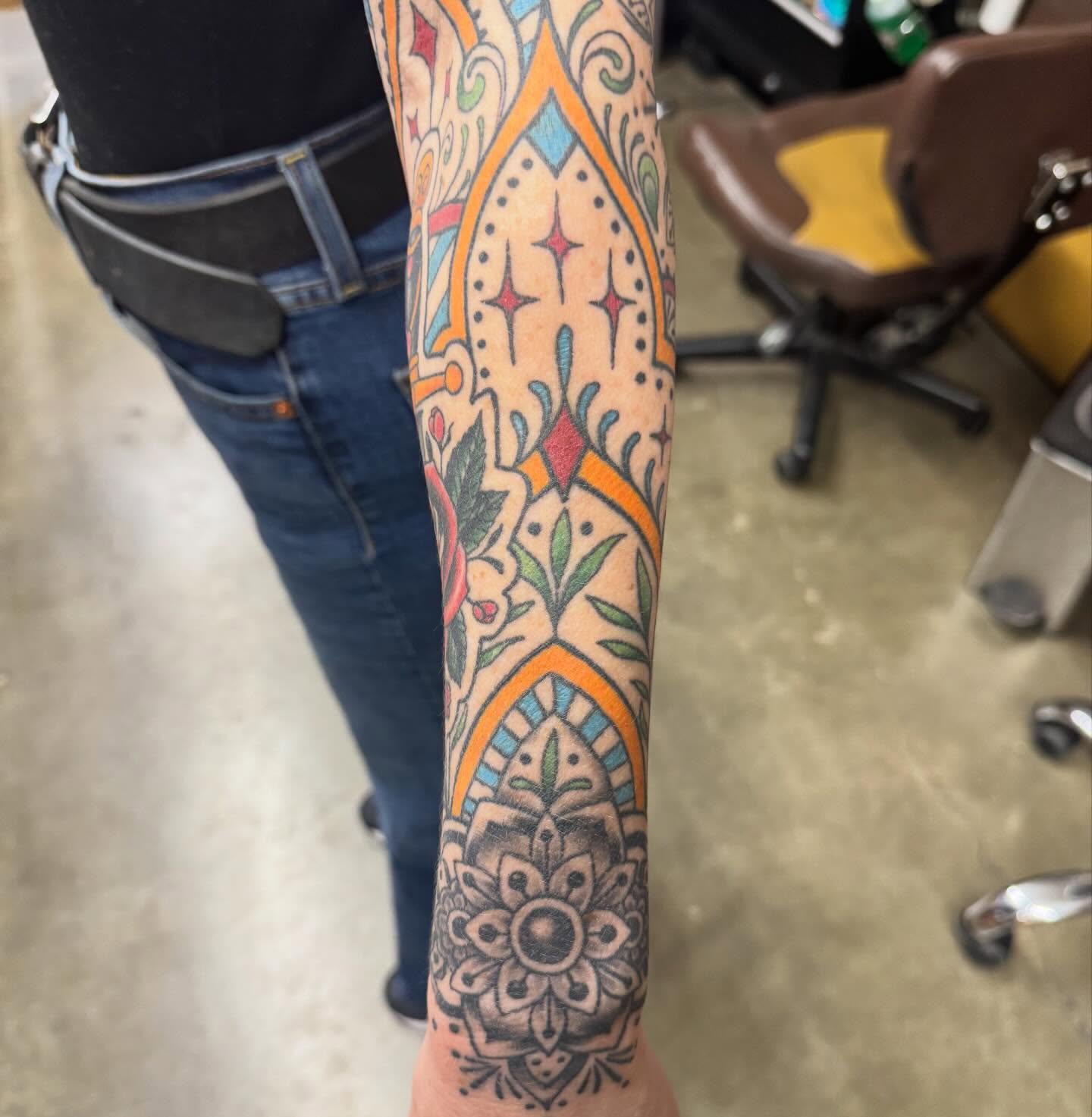 Tattoo by @bobbyjoeward — american_traditional, ornamental