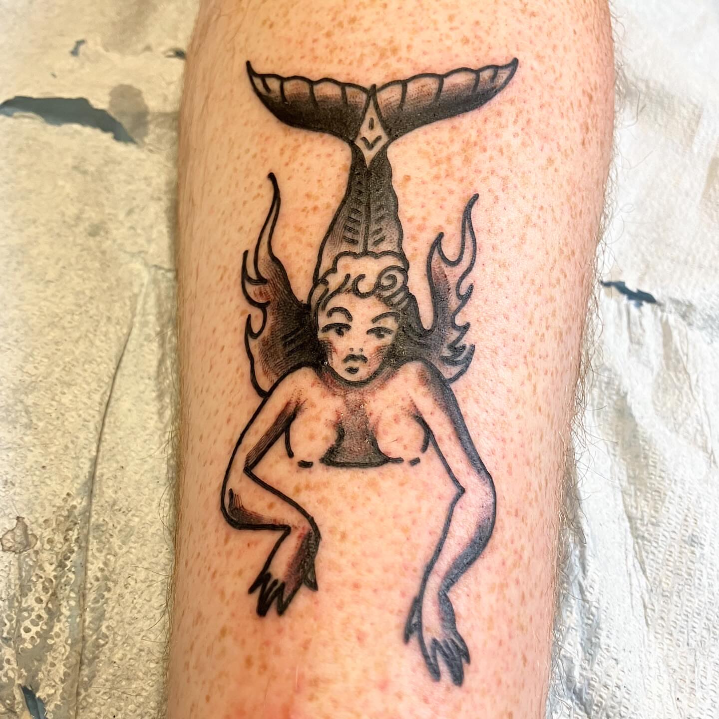 Tattoo by @alexbtatz — black_and_grey