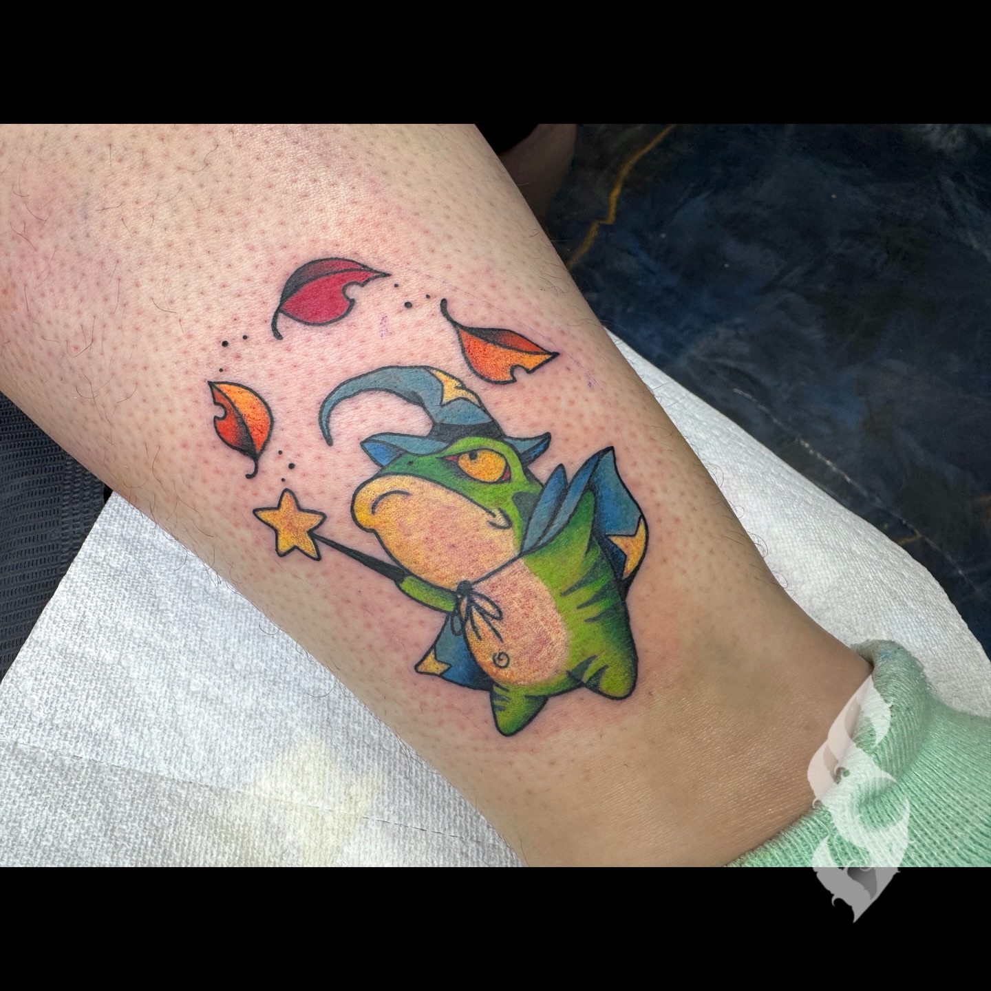 Dragon dotwork tattoo on the forearm by Amanda Stampfly