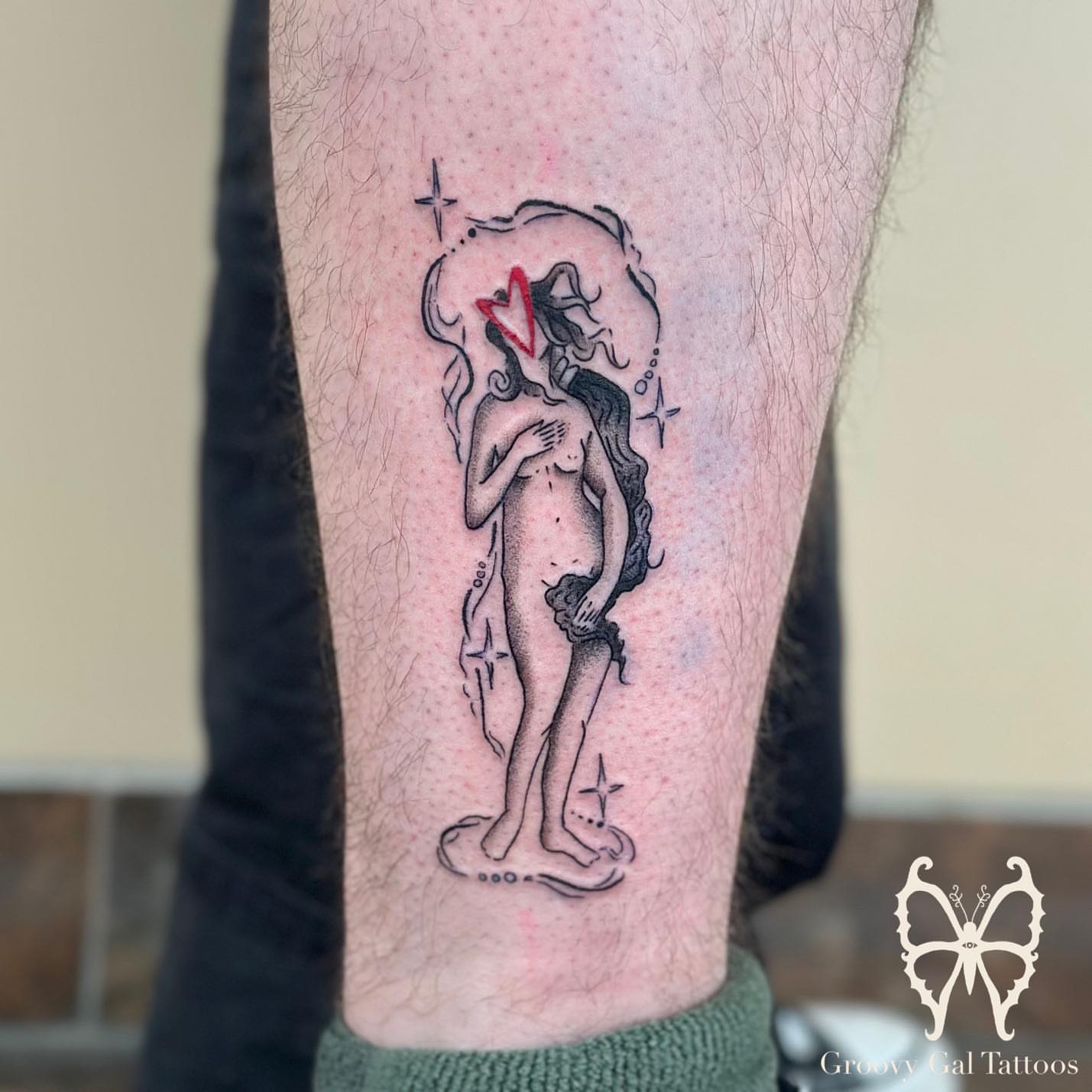 Tattoo by @groovygal_tattoos โ black_and_grey