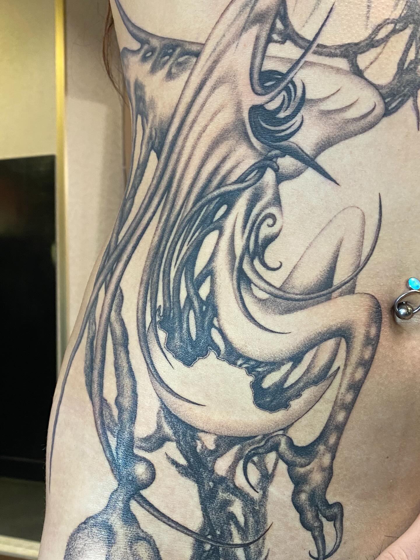 Tattoo by @7bugin7thdimension — black_and_grey, realism