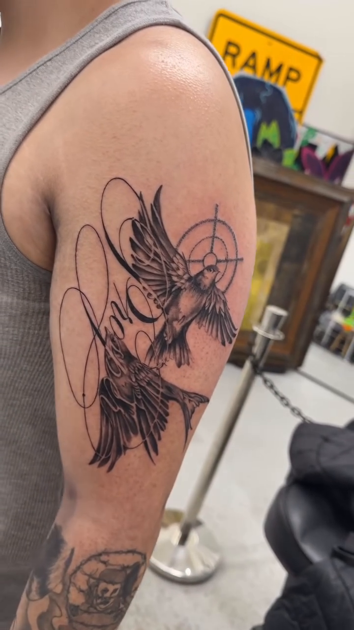 Tattoo by @artistzae_ — fine_line, geometric