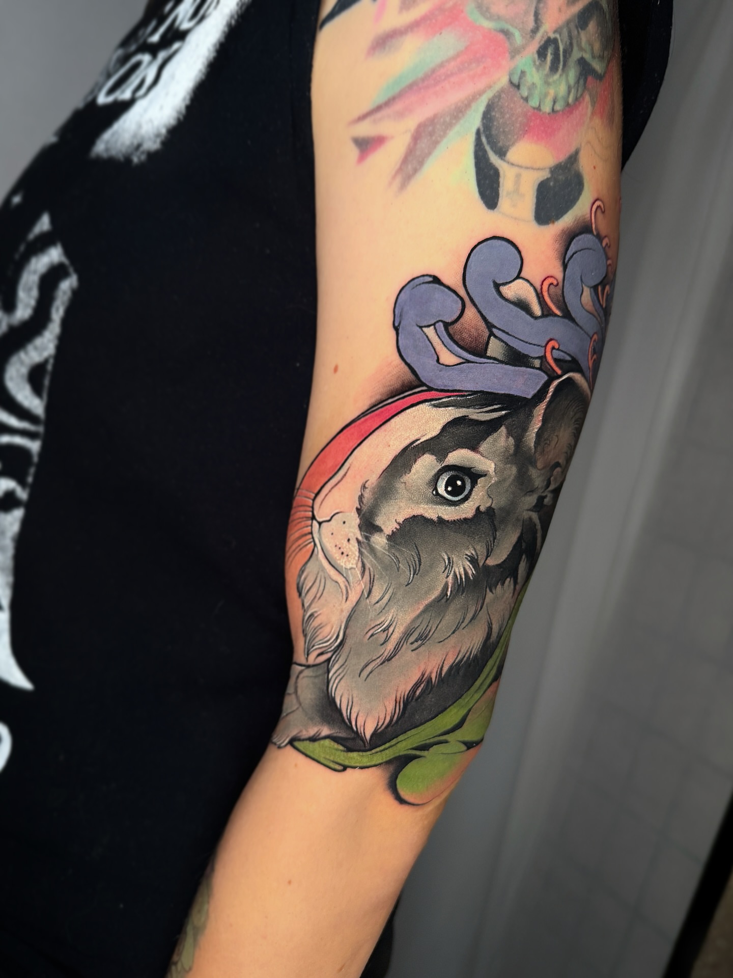 Tattoo by @travisbrown918 โ realism, dotwork