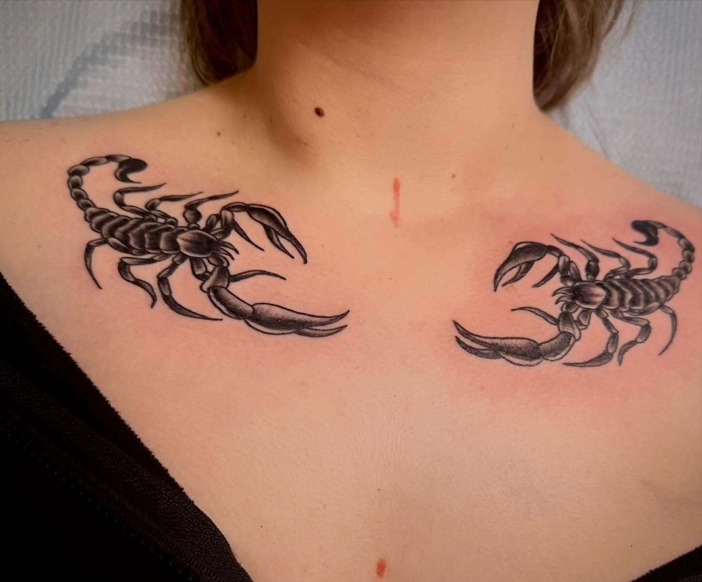 Tattoo by @electricladyink — black_and_grey
